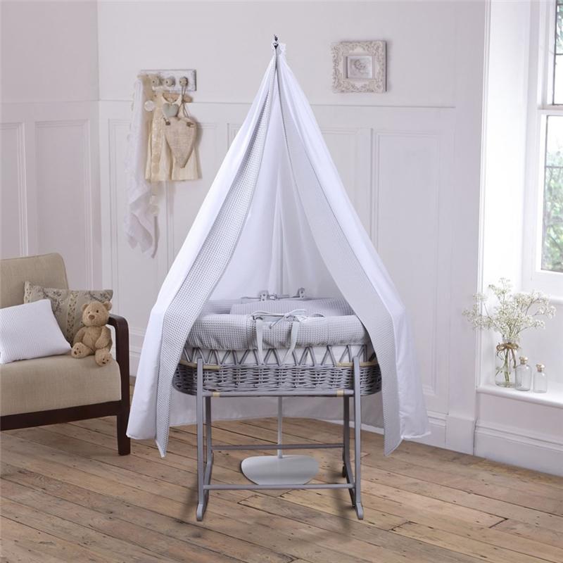 Clair De Lune Moses Basket Drape Set Grey Grey Baby s Mart