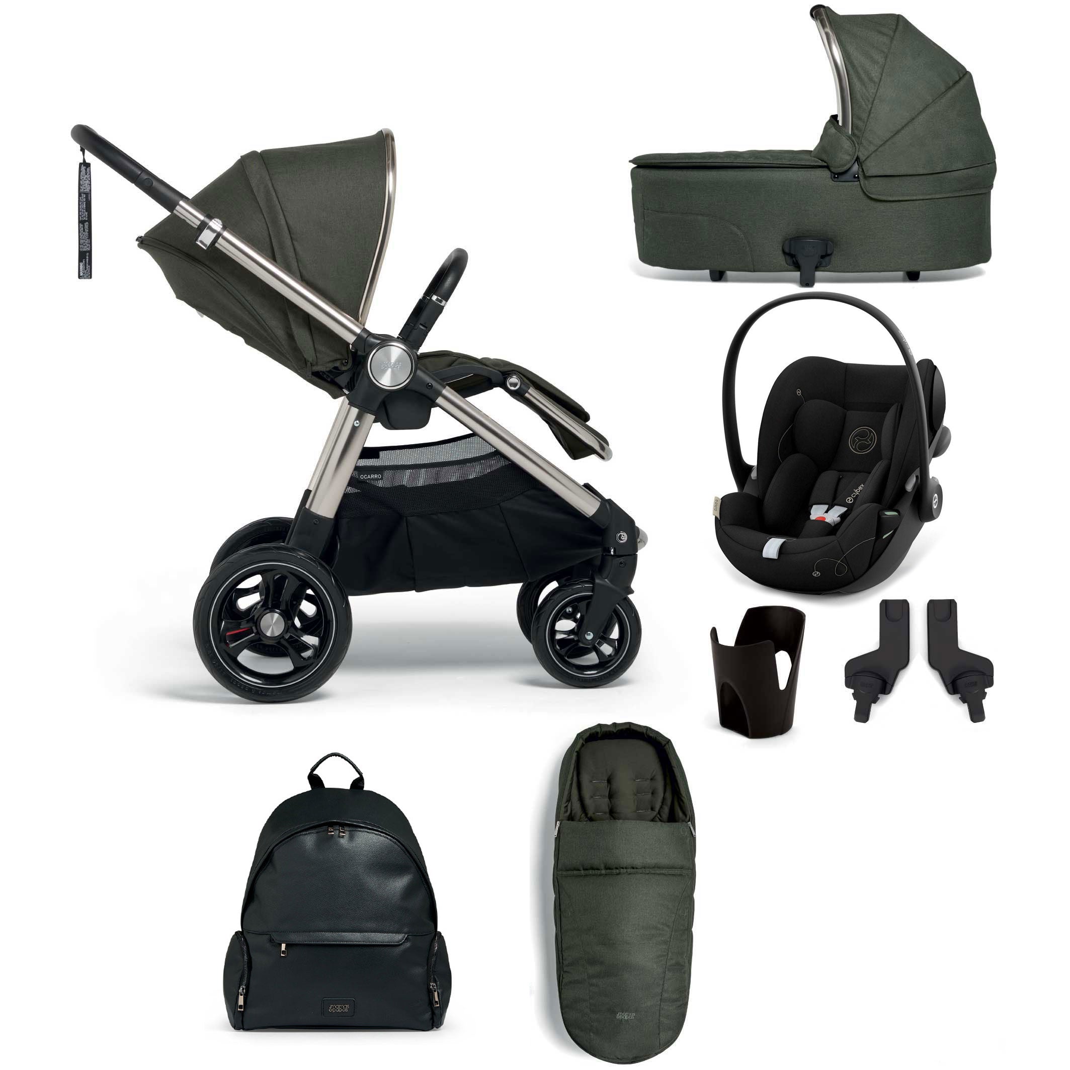 Mamas & Papas Ocarro 7/8 Piece Cloud G Travel System - Hunter Green