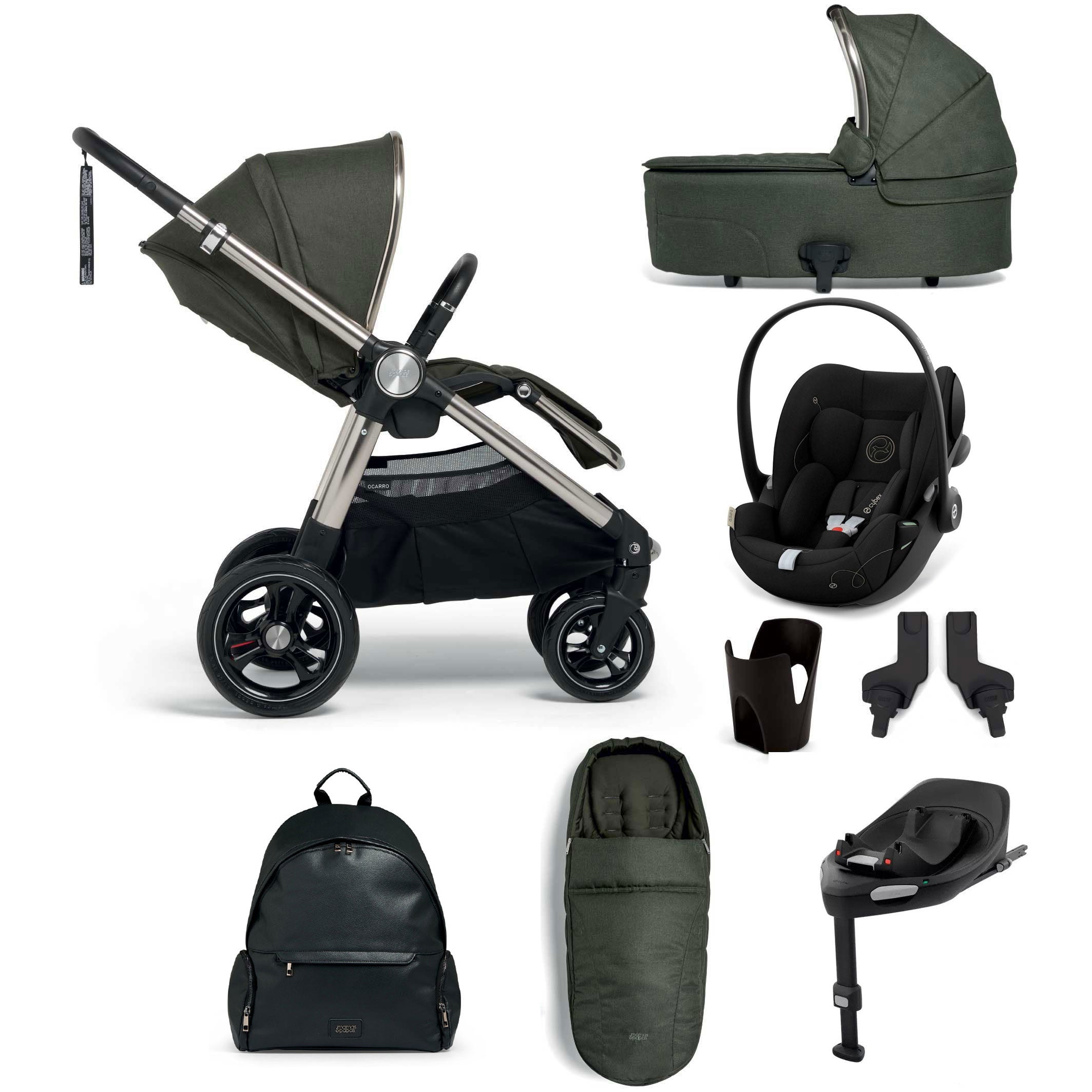 Mamas & Papas Ocarro 7/8 Piece Cloud G Travel System - Hunter Green