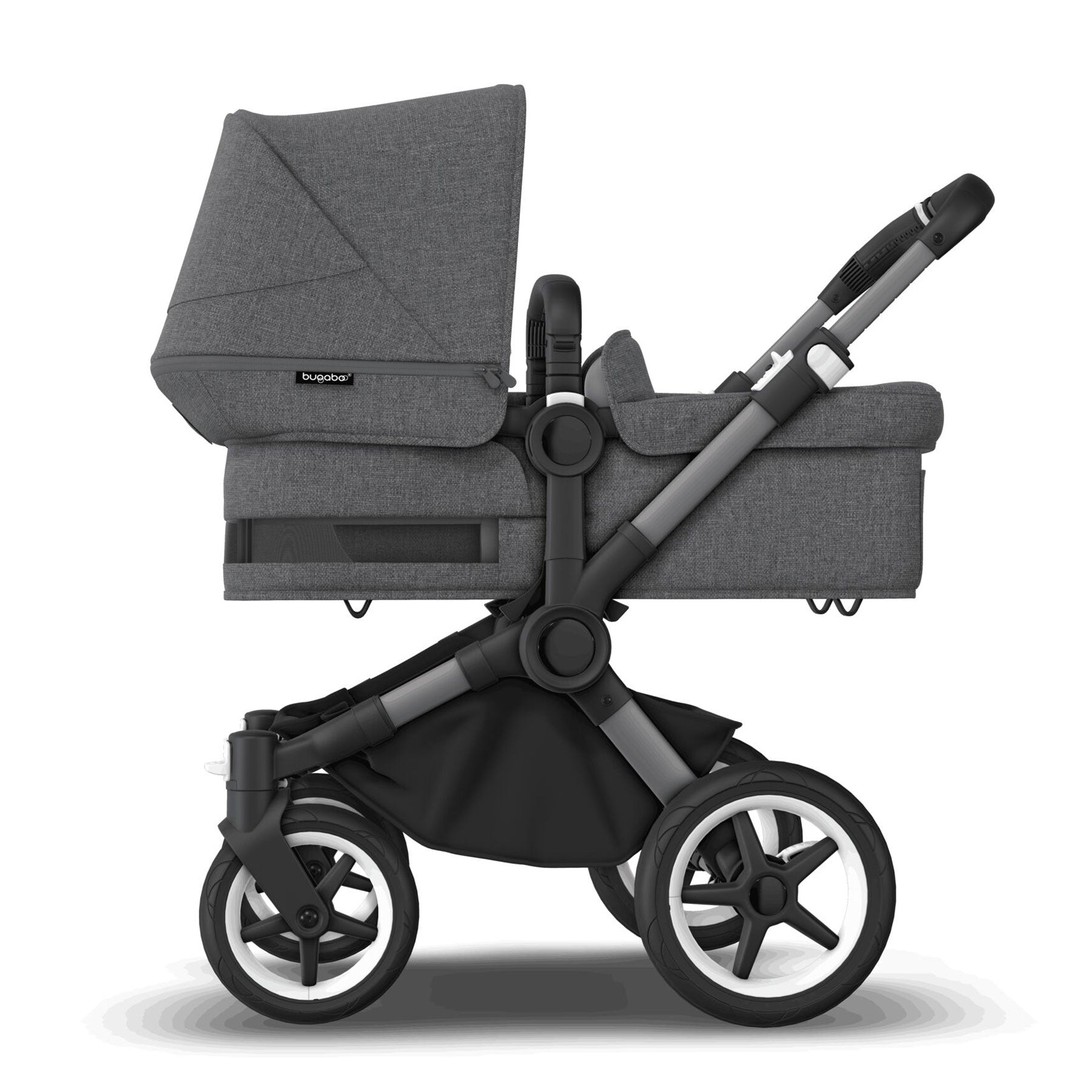 Bugaboo Donkey 5 Mono Turtle Travel System - Grey Mélange