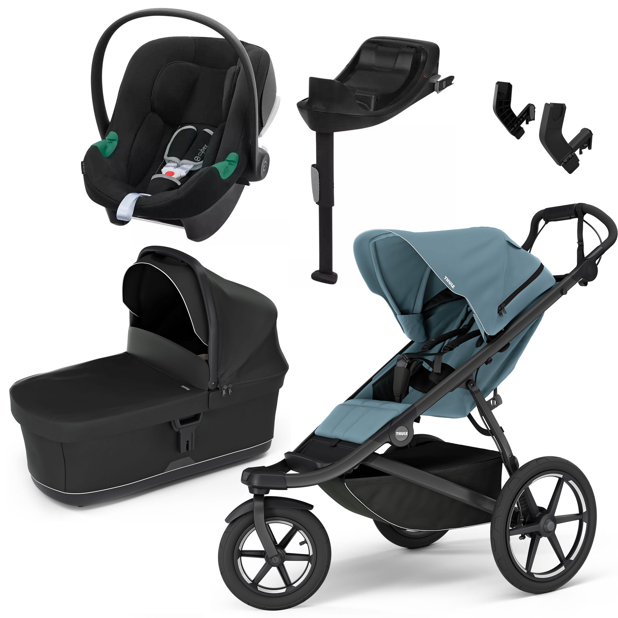 Thule Urban Glide 3 Cybex Bundle - Mid-Blue