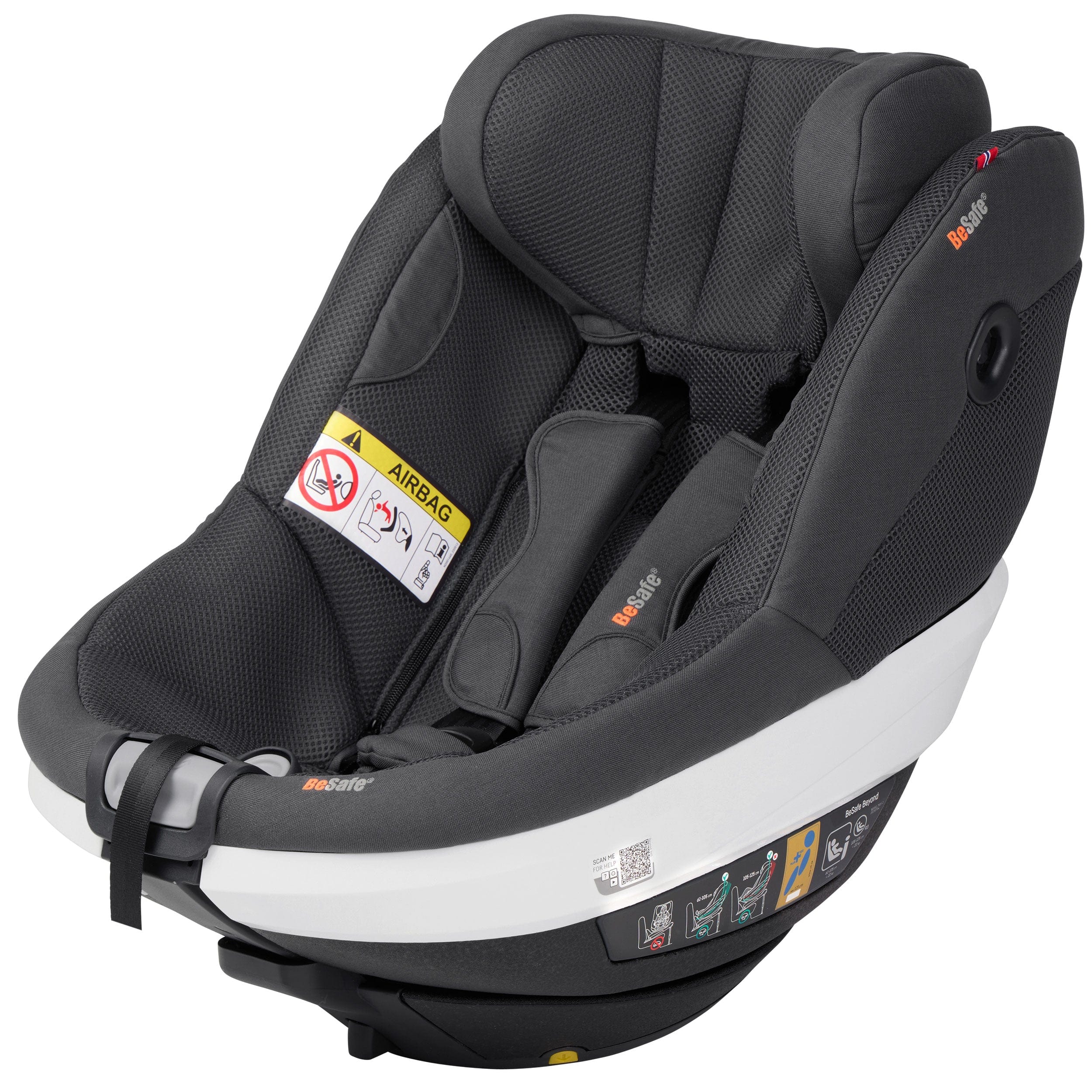 BeSafe rear facing car seats BeSafe Beyond Car Seat in Anthracite Mesh