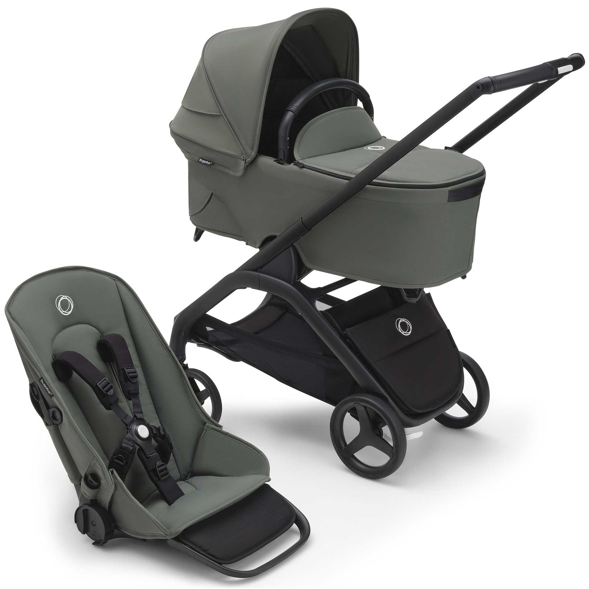 Bugaboo Dragonfly Complete Pram Black Forest Green