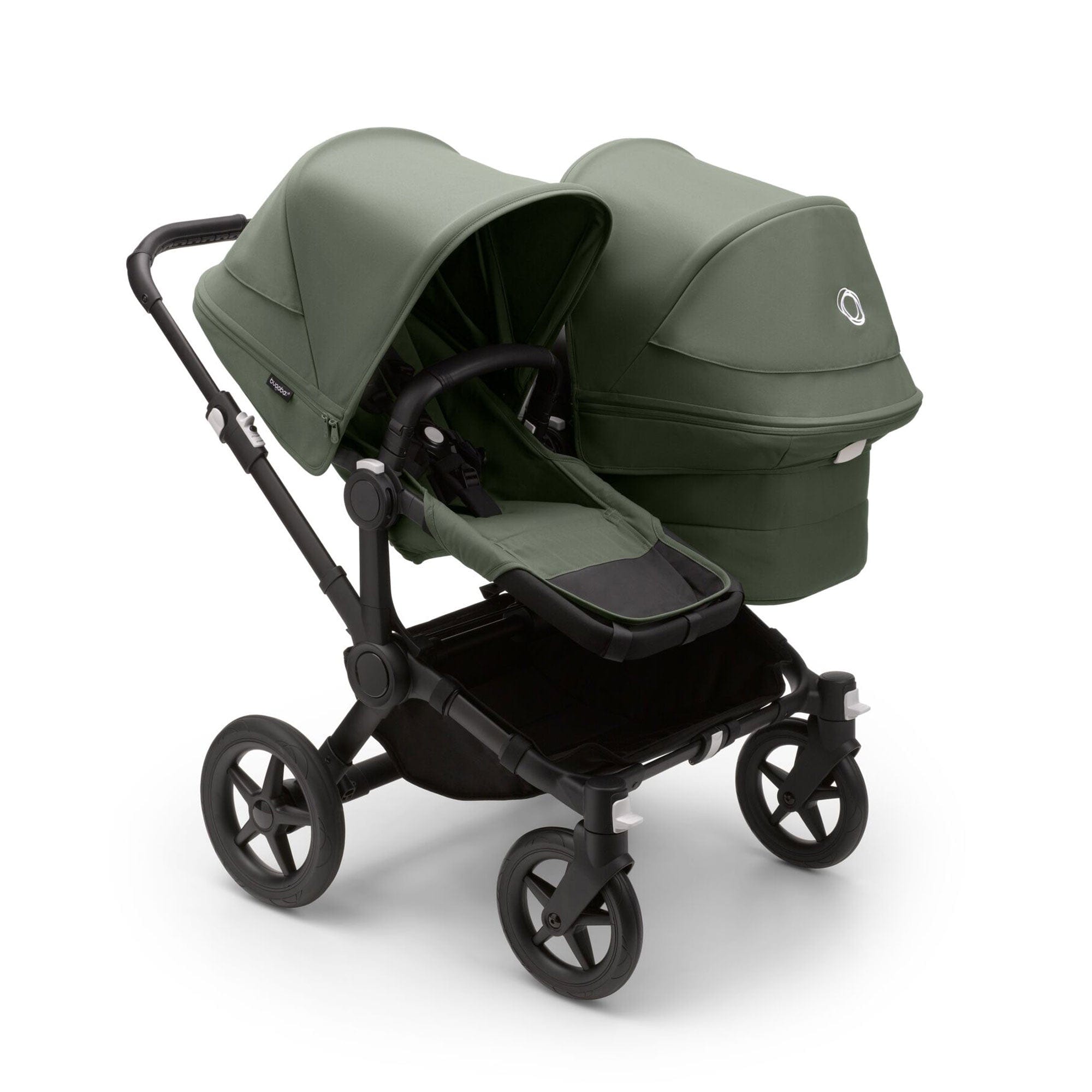 Bugaboo baby prams Bugaboo Donkey 5 Duo Complete Pushchair - Black/Forest Green 100219004