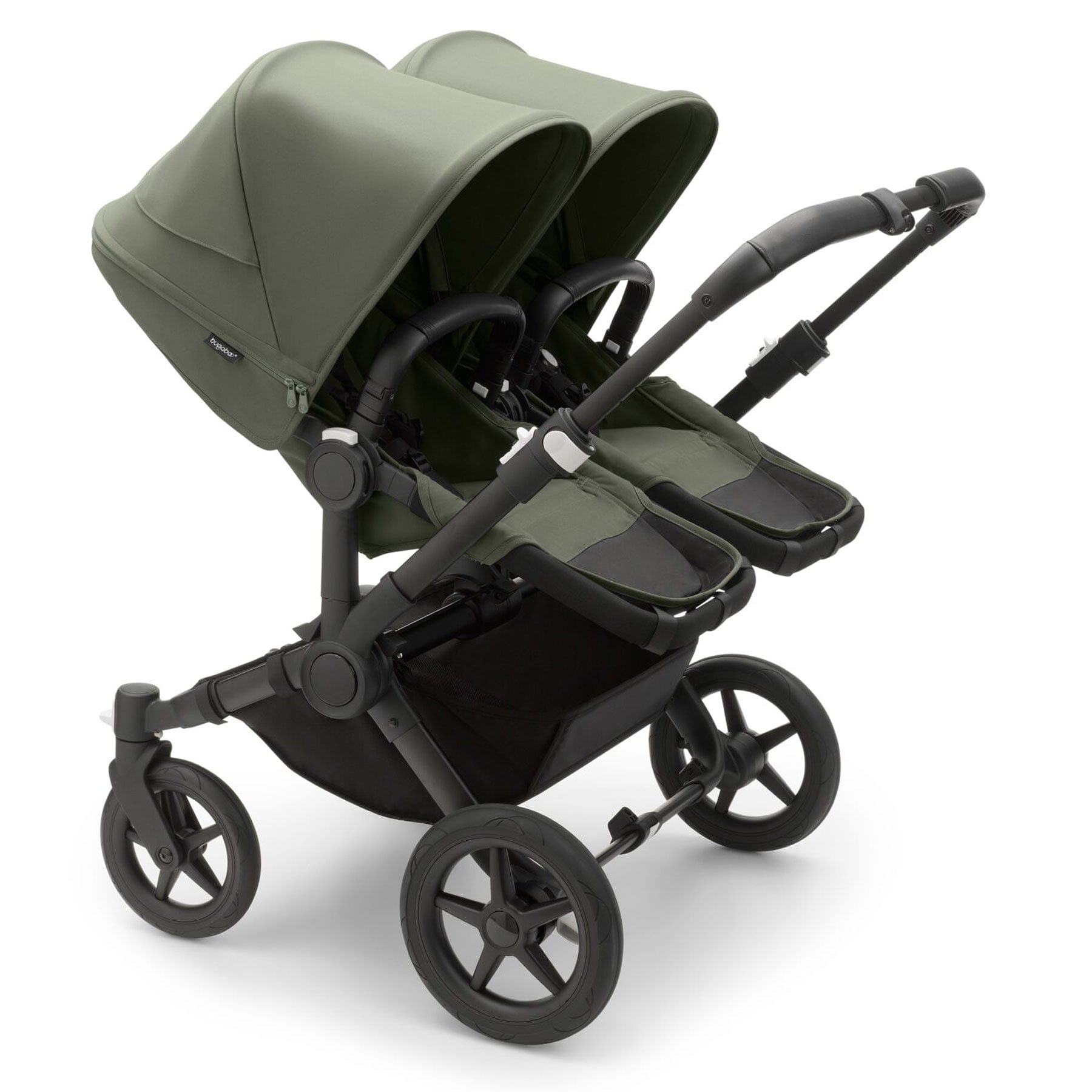 Bugaboo baby prams Bugaboo Donkey 5 Twin Complete Pushchair - Black/Forest Green 100288002