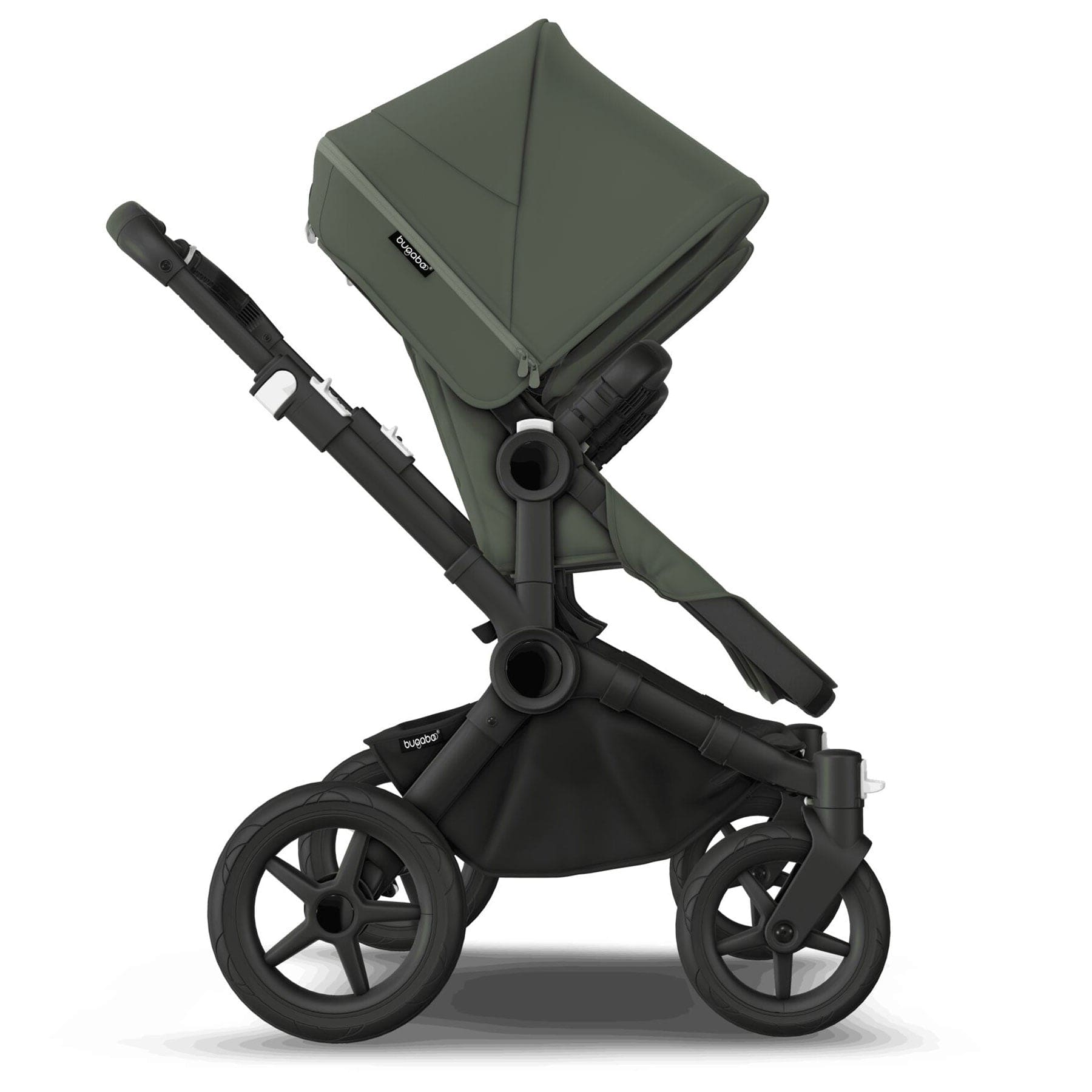 Bugaboo baby prams Bugaboo Donkey 5 Twin Complete Pushchair - Black/Forest Green 100288002