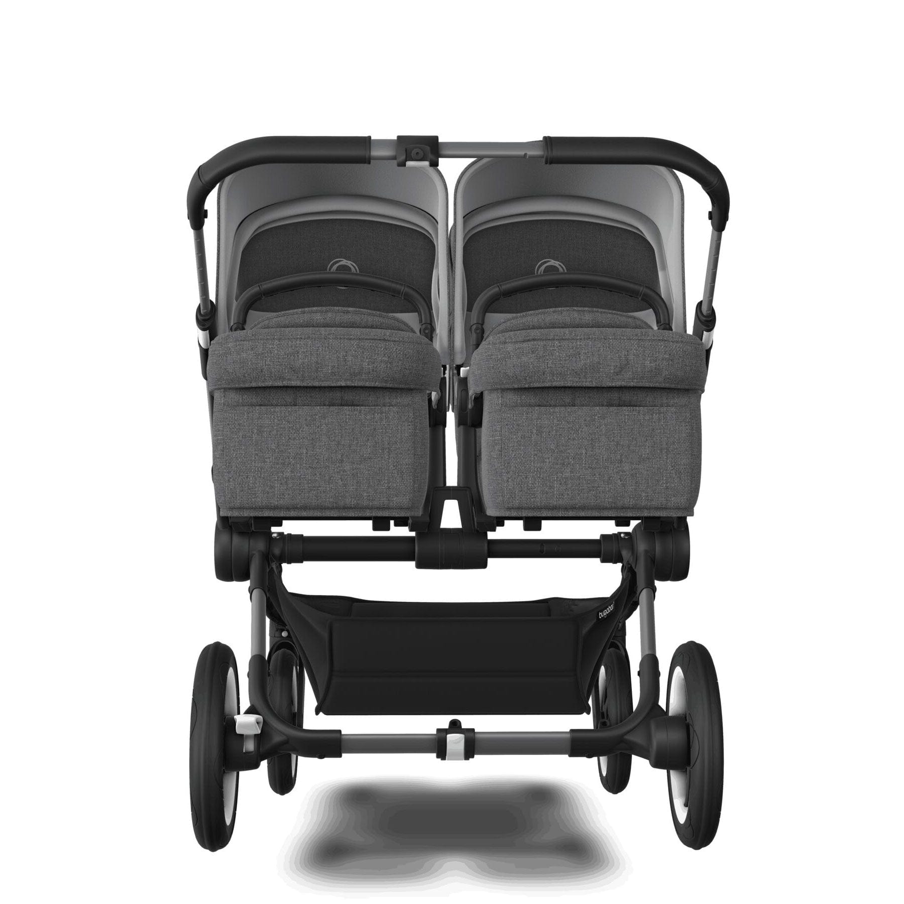 Bugaboo baby prams Bugaboo Donkey 5 Twin Complete Pushchair - Black/Grey Mélange 100288001