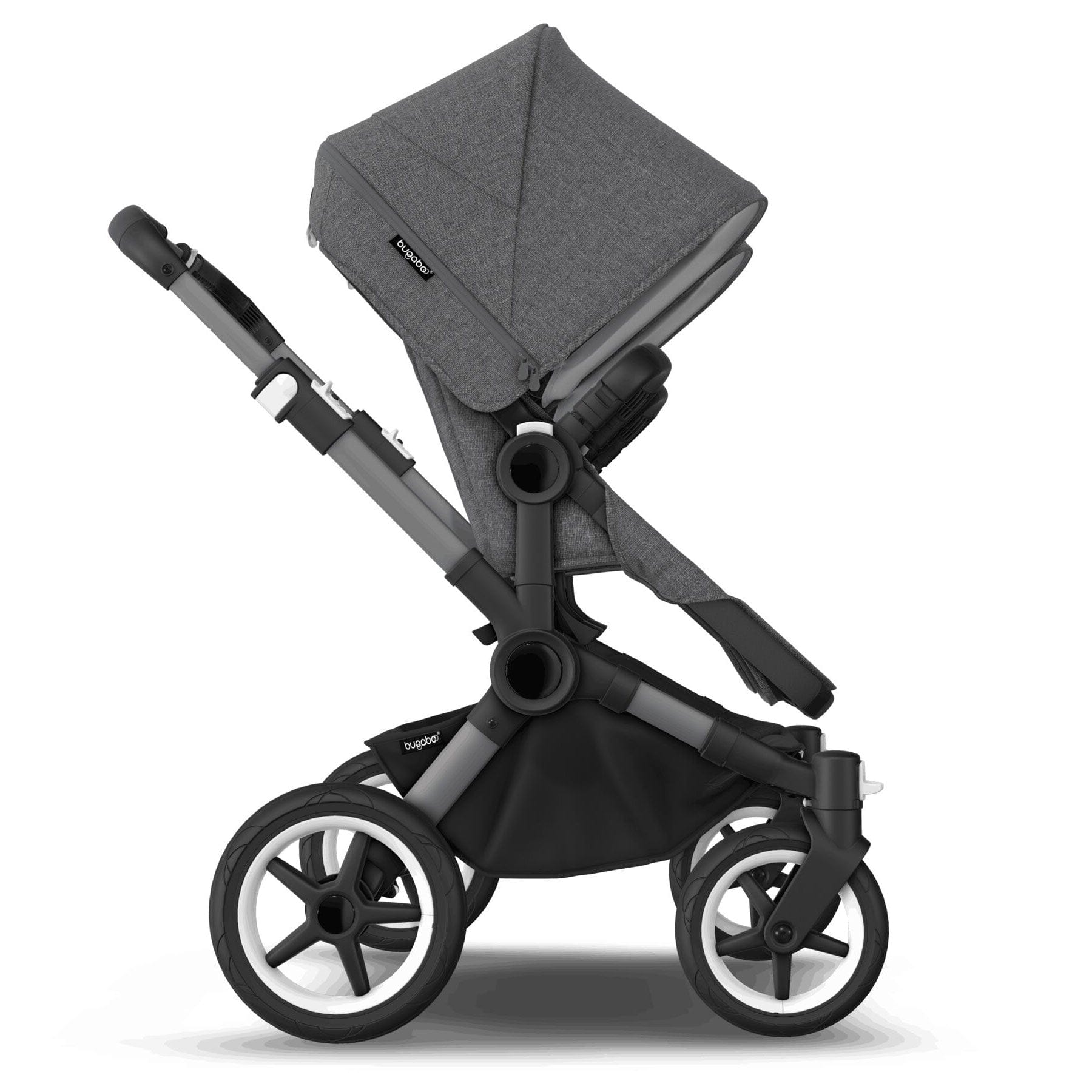 Bugaboo baby prams Bugaboo Donkey 5 Twin Complete Pushchair - Black/Grey Mélange 100288001