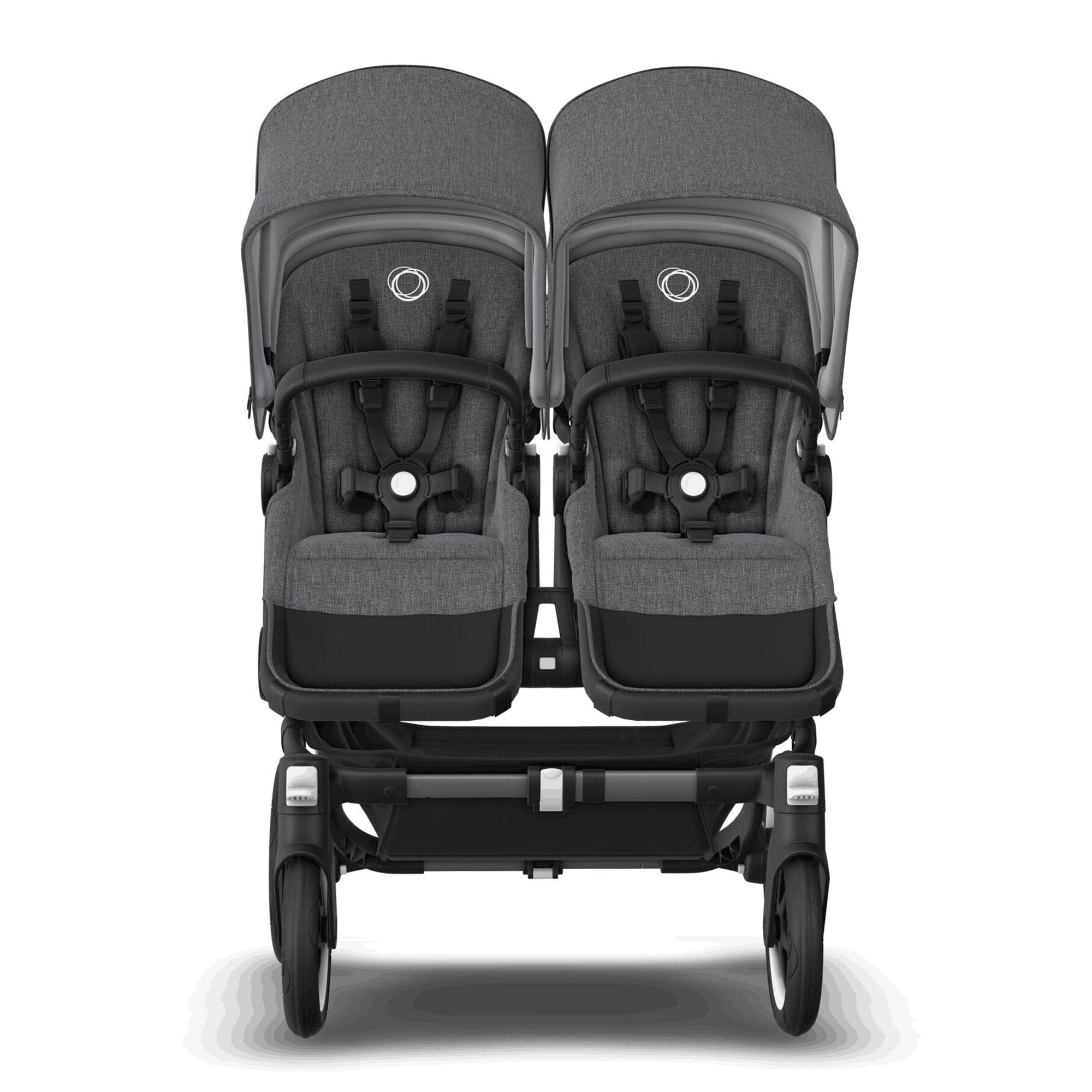 Bugaboo baby prams Bugaboo Donkey 5 Twin Complete Pushchair - Black/Grey Mélange 100288001