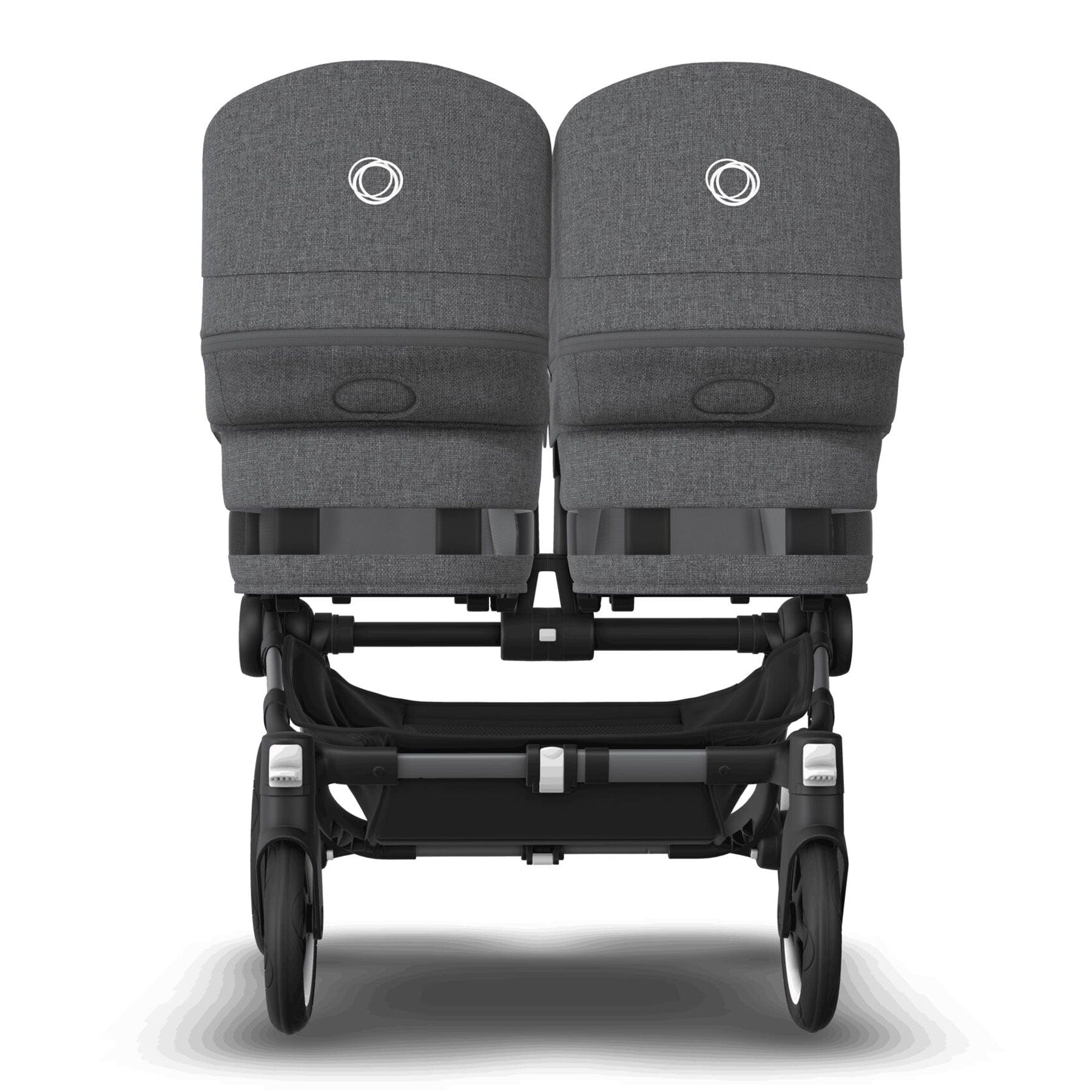 Bugaboo baby prams Bugaboo Donkey 5 Twin Complete Pushchair - Black/Grey Mélange 100288001