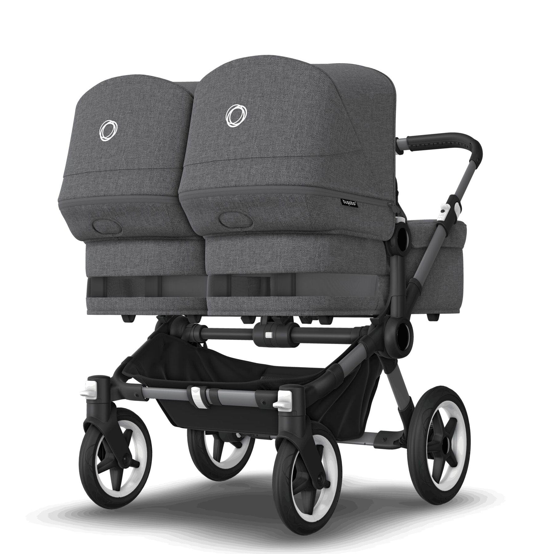 Bugaboo baby prams Bugaboo Donkey 5 Twin Complete Pushchair - Black/Grey Mélange 100288001