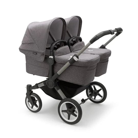 Bugaboo baby prams Bugaboo Donkey 5 Twin Complete Pushchair - Black/Grey Mélange 100288001