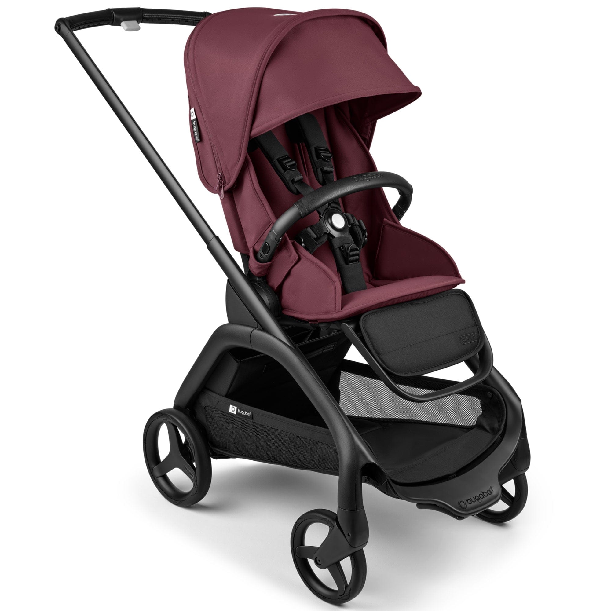 Bugaboo baby prams Bugaboo Dragonfly Complete Pram - Black/Dark Cherry 18318-BLK-DAR-CHE