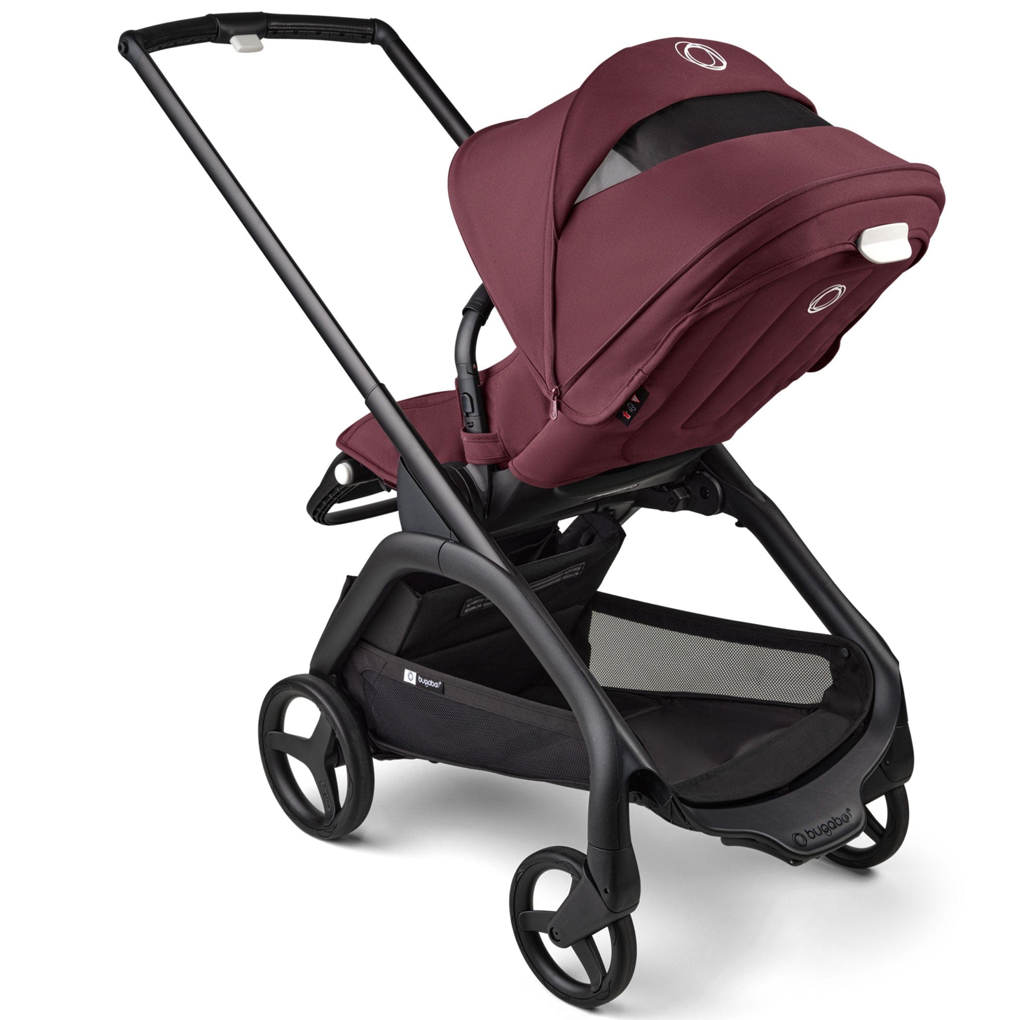 Bugaboo baby prams Bugaboo Dragonfly Complete Pram - Black/Dark Cherry 18318-BLK-DAR-CHE