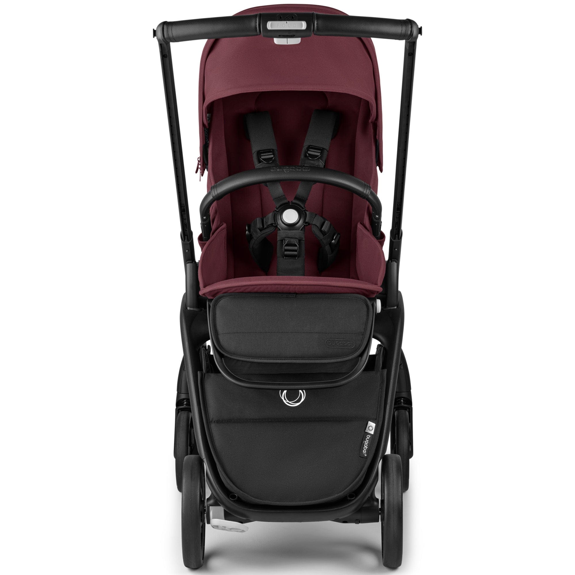 Bugaboo baby prams Bugaboo Dragonfly Complete Pram - Black/Dark Cherry 18318-BLK-DAR-CHE