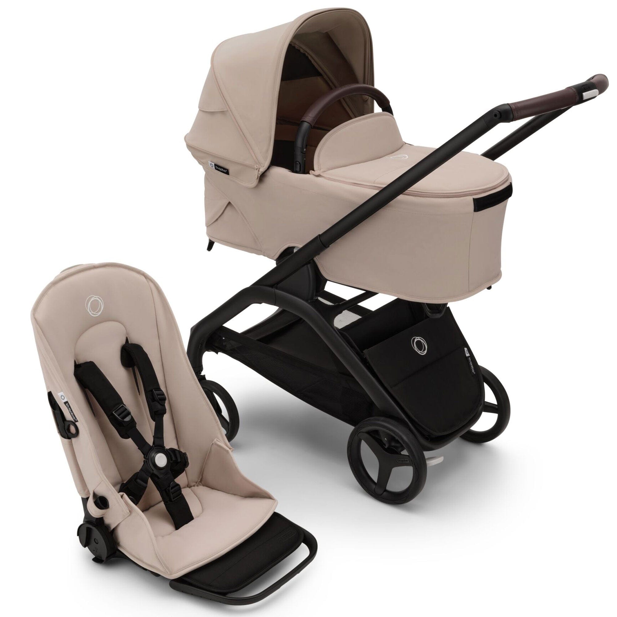 Bugaboo baby prams Bugaboo Dragonfly Complete Pram - Black/Desert Taupe 13803-BLK-DES-TAU