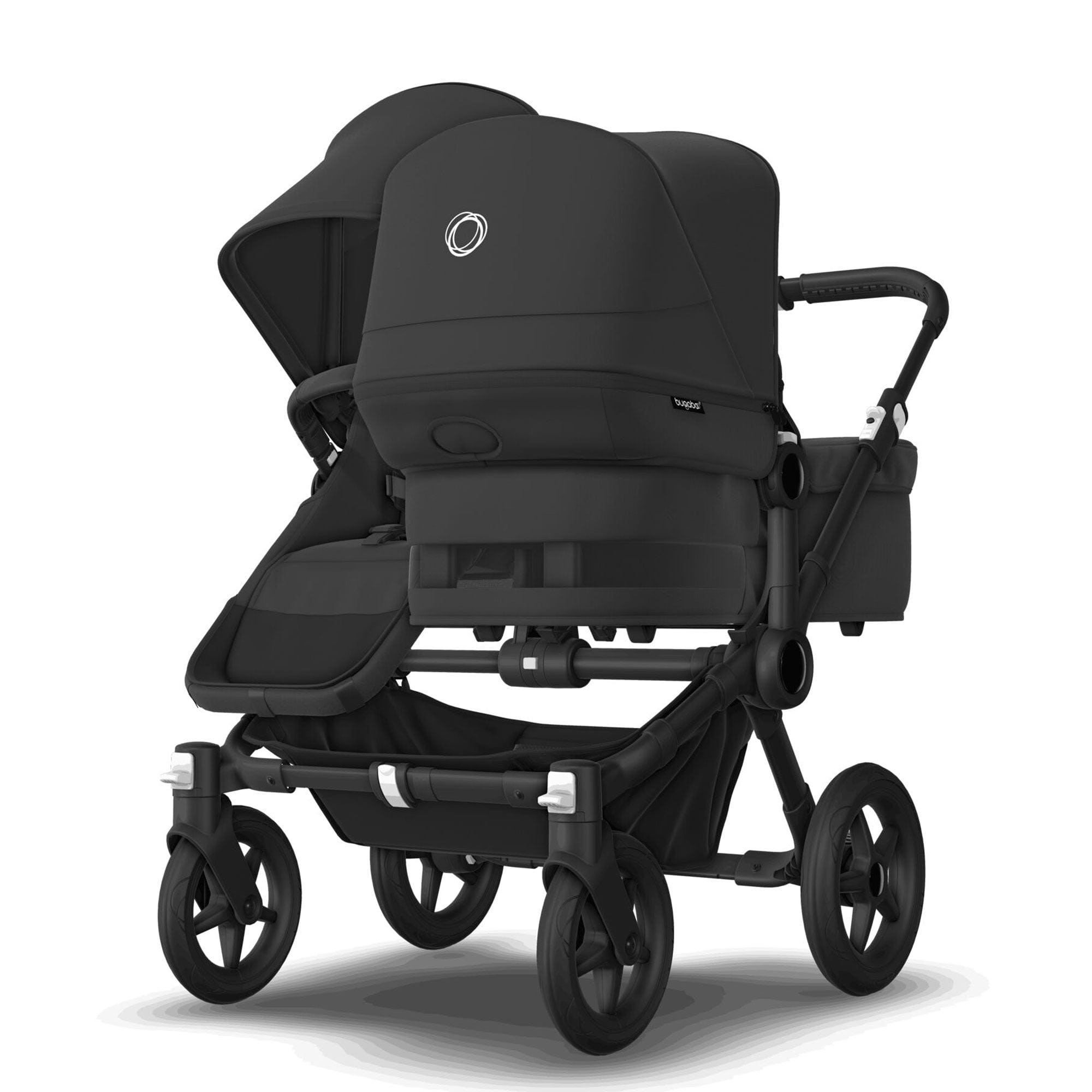 Bugaboo travel systems Bugaboo Donkey 5 Duo Complete Cloud T Travel System - Midnight Black 17676-MID-BLK