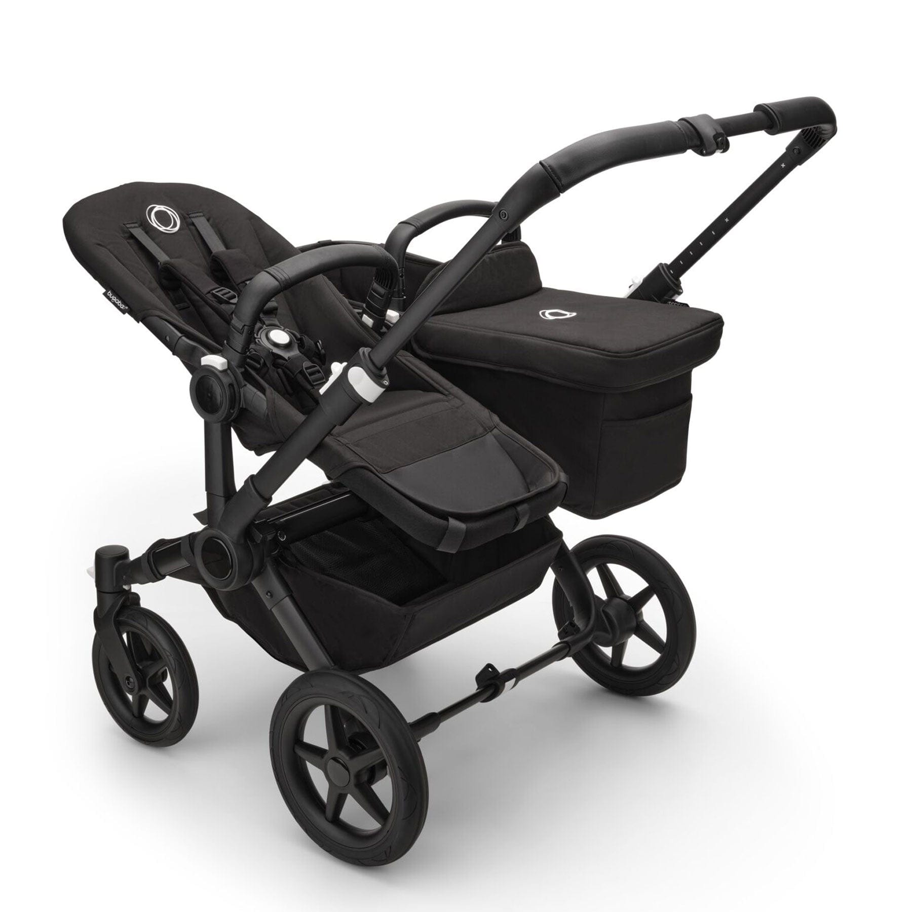 Bugaboo travel systems Bugaboo Donkey 5 Duo Complete Cloud T Travel System - Midnight Black 17676-MID-BLK