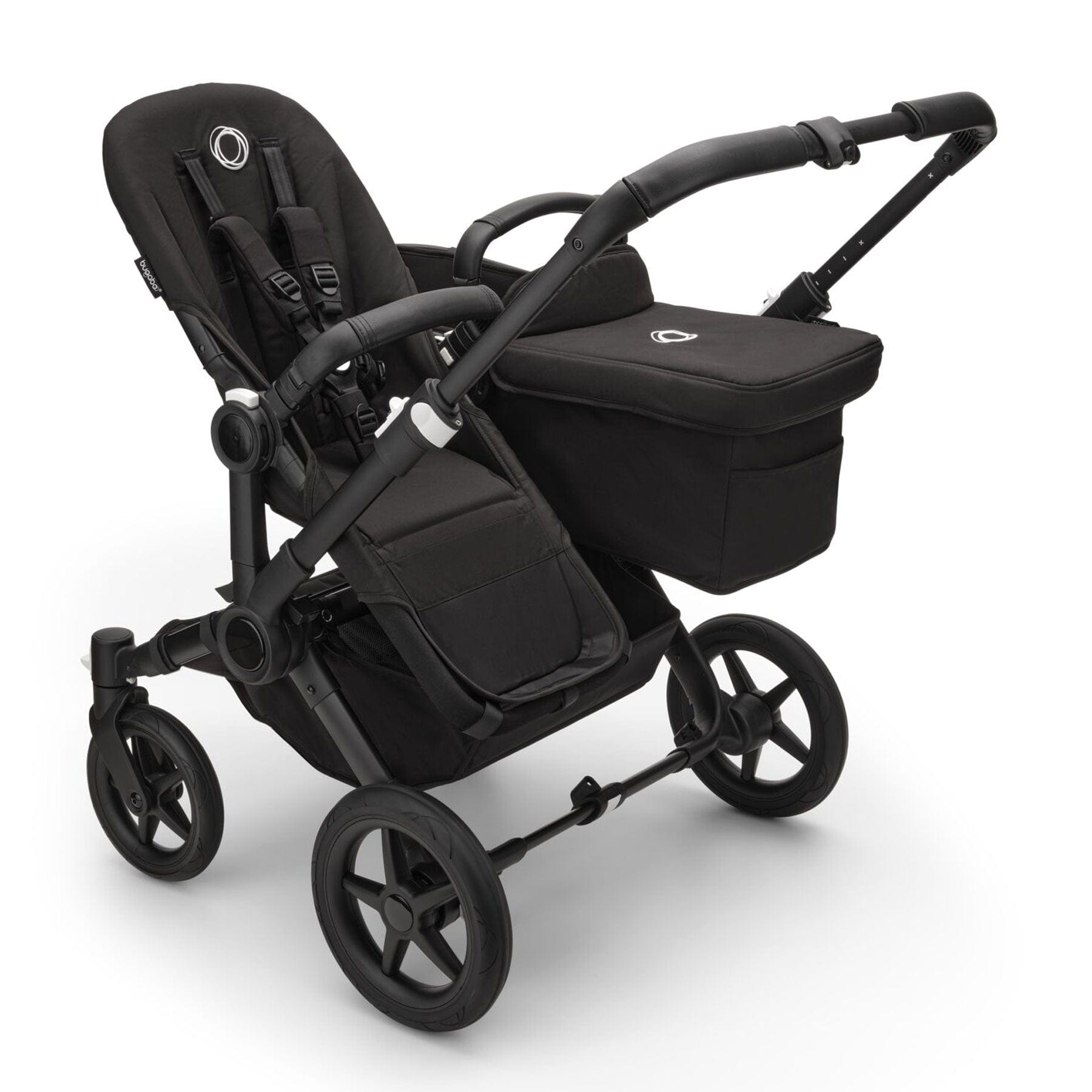 Bugaboo travel systems Bugaboo Donkey 5 Duo Complete Turtle Travel System - Midnight Black 17672-MID-BLK