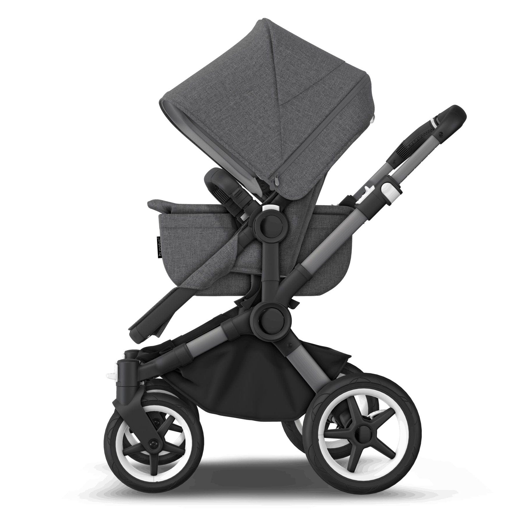 Bugaboo travel systems Bugaboo Donkey 5 Mono Cloud T Travel System - Grey Mélange 17668-GRY-MEL