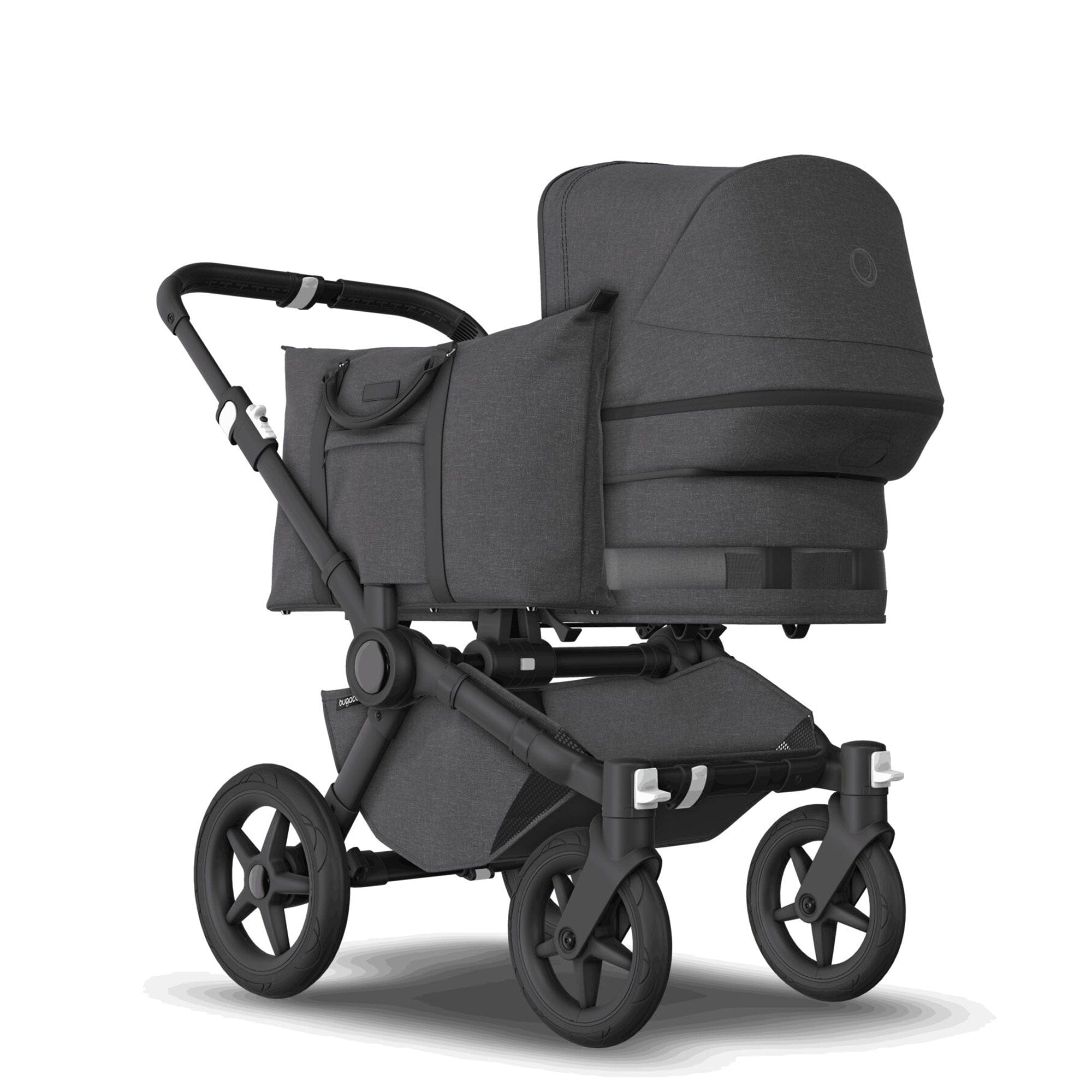 Bugaboo travel systems Bugaboo Donkey 5 Mono Cloud T Travel System - Grey Mélange 17668-GRY-MEL