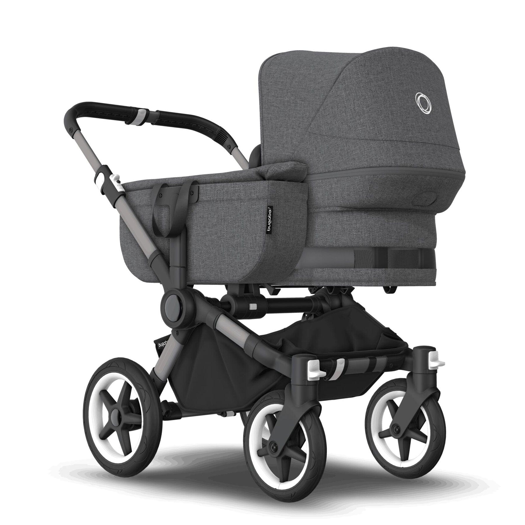 Bugaboo travel systems Bugaboo Donkey 5 Mono Cloud T Travel System - Grey Mélange 17668-GRY-MEL