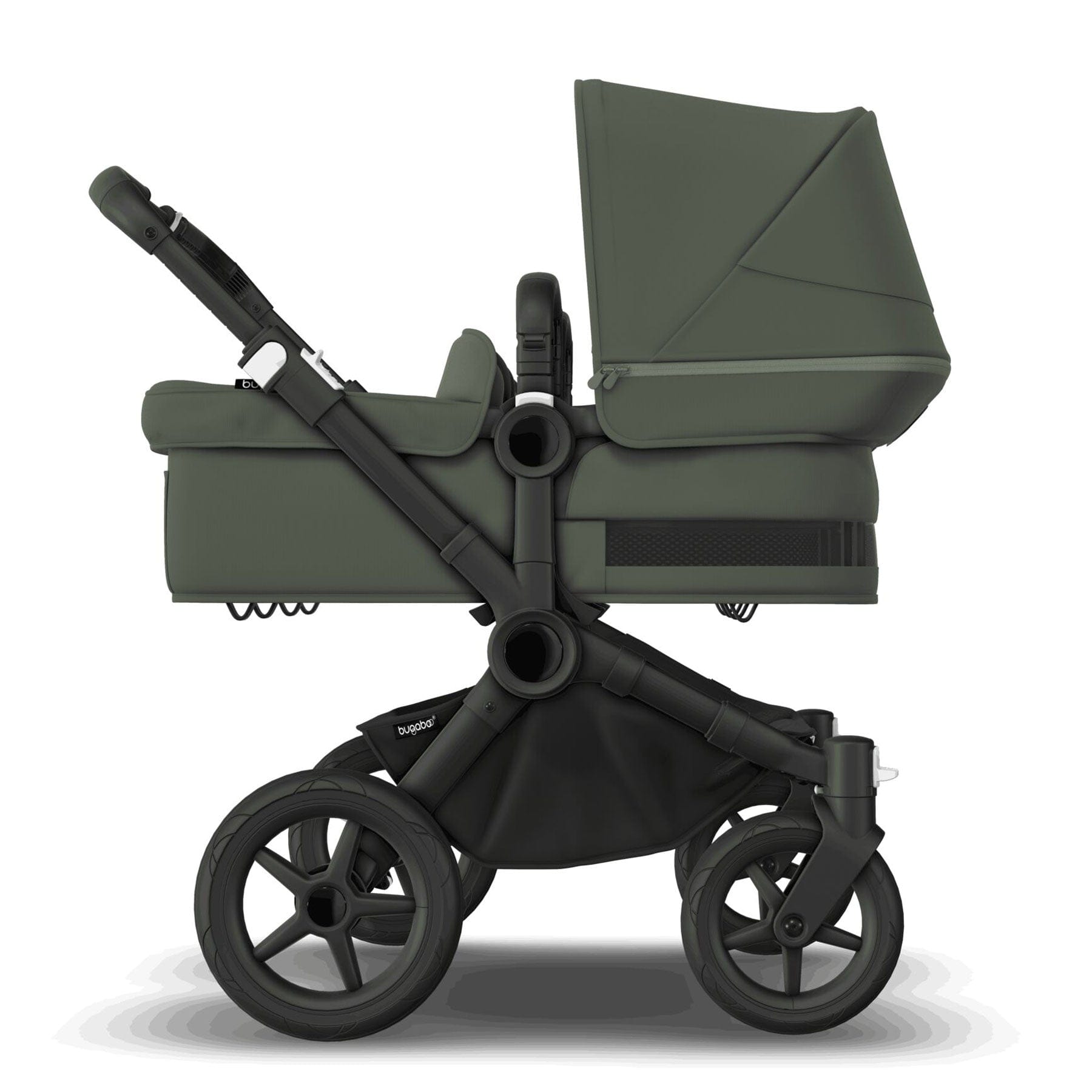 Bugaboo travel systems Bugaboo Donkey 5 Twin Complete Turtle Travel System - Forest Green 17680-FOR-GRN