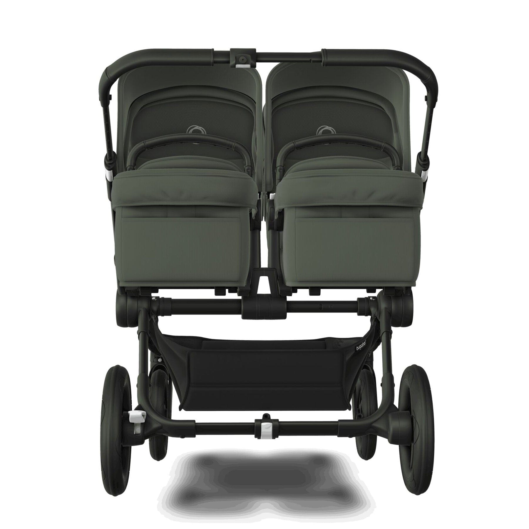 Bugaboo travel systems Bugaboo Donkey 5 Twin Complete Turtle Travel System - Forest Green 17680-FOR-GRN