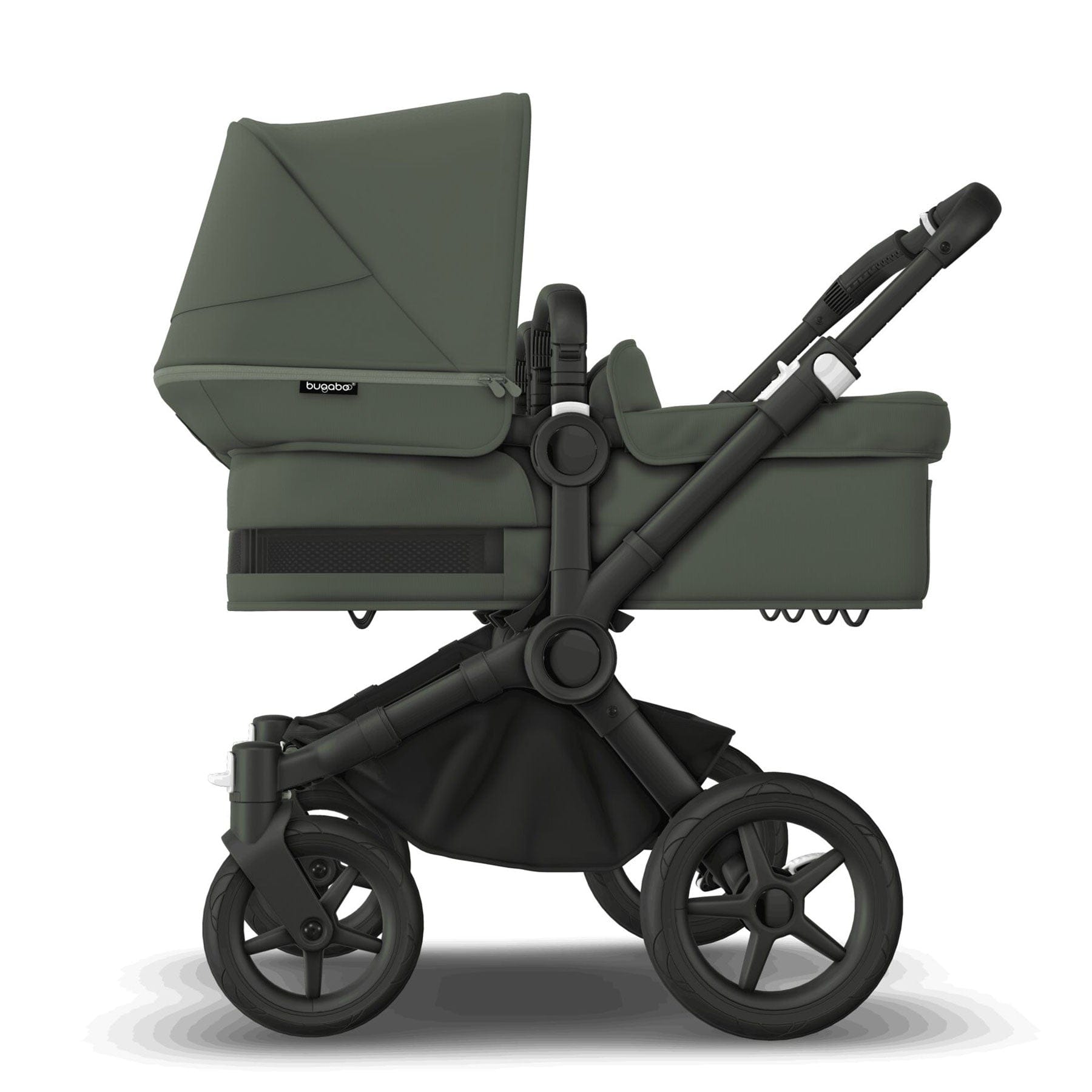 Bugaboo travel systems Bugaboo Donkey 5 Twin Complete Turtle Travel System - Forest Green 17680-FOR-GRN