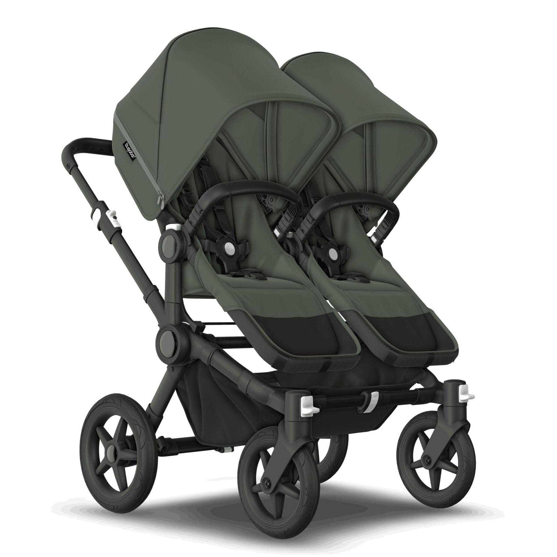 Bugaboo travel systems Bugaboo Donkey 5 Twin Complete Turtle Travel System - Forest Green 17680-FOR-GRN