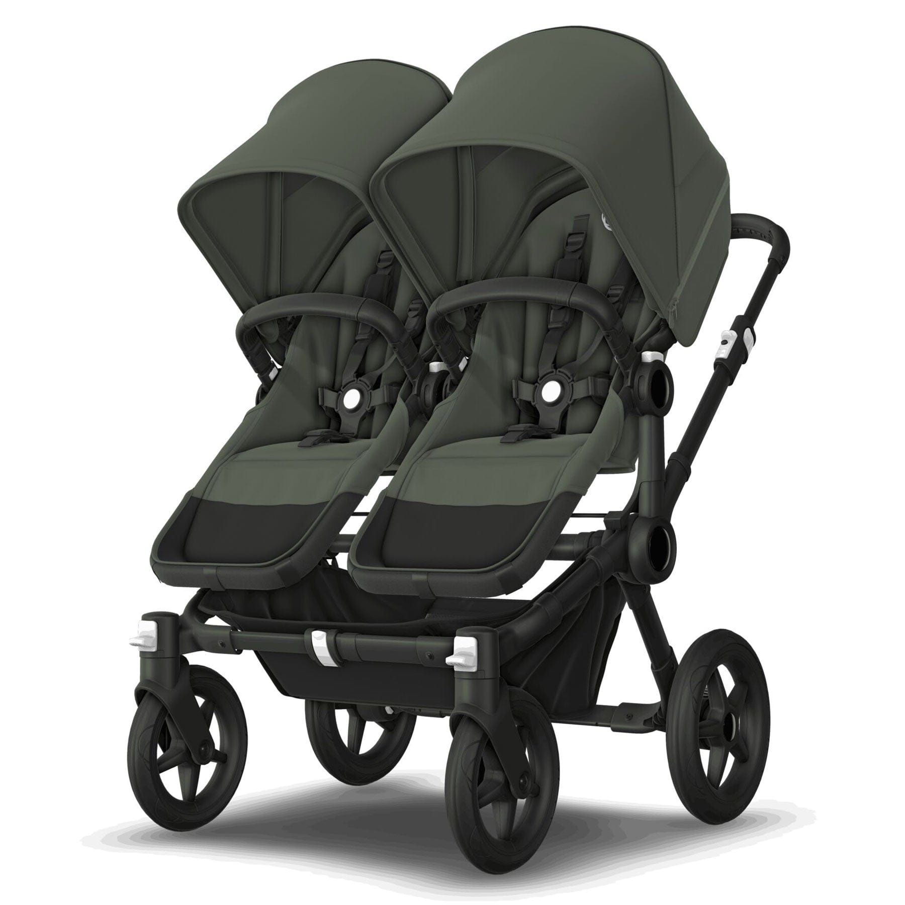 Bugaboo travel systems Bugaboo Donkey 5 Twin Complete Turtle Travel System - Forest Green 17680-FOR-GRN