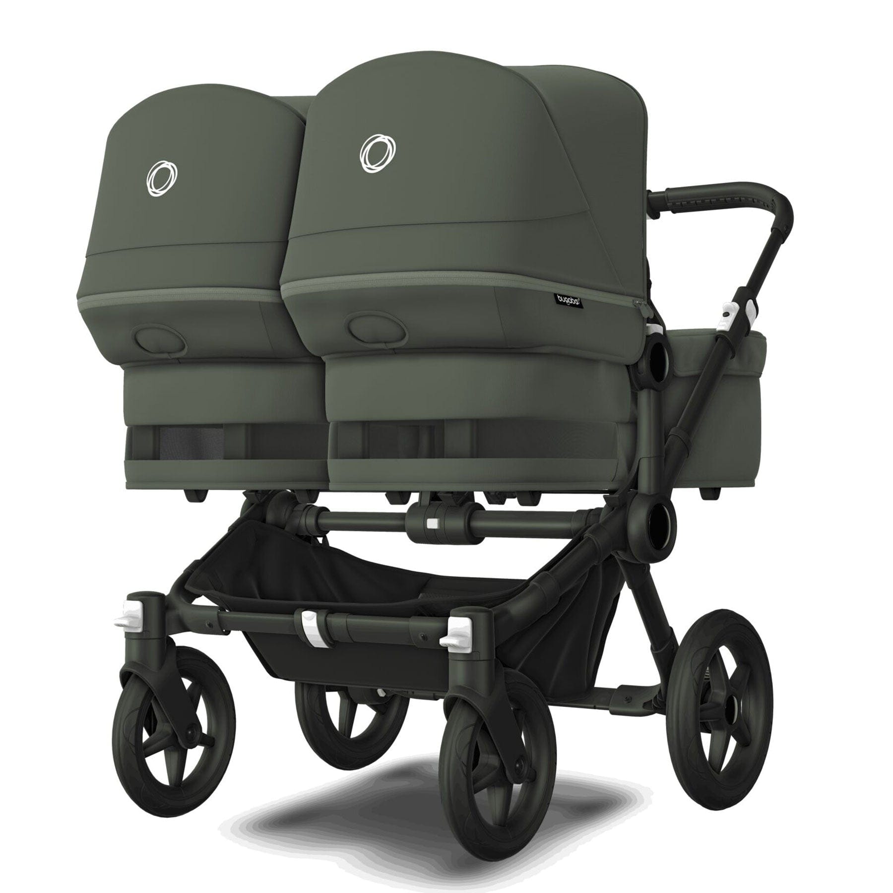 Bugaboo travel systems Bugaboo Donkey 5 Twin Complete Turtle Travel System - Forest Green 17680-FOR-GRN