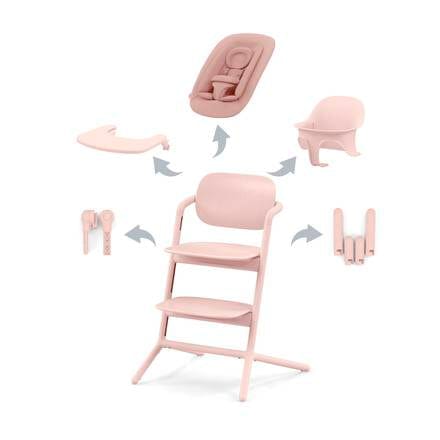 Cybex baby highchairs Cybex LEMO 4 in 1 High Chair in Pearl Pink 521003193