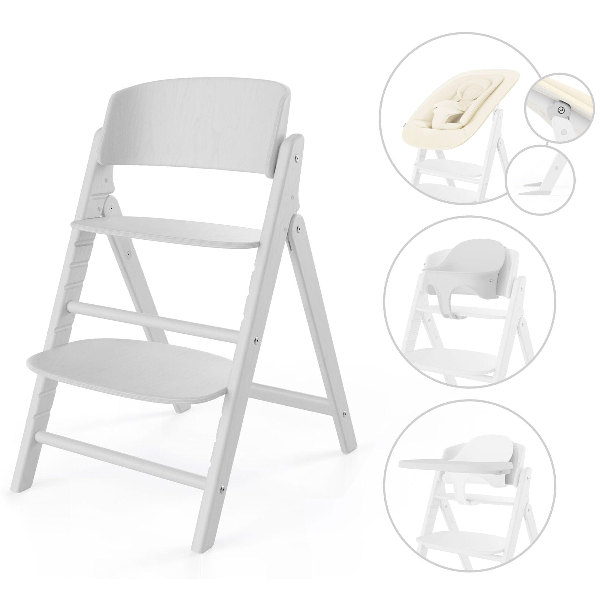 Cybex baby highchairs Cybex Click & Fold 4in1 High Chair - All White 524000859