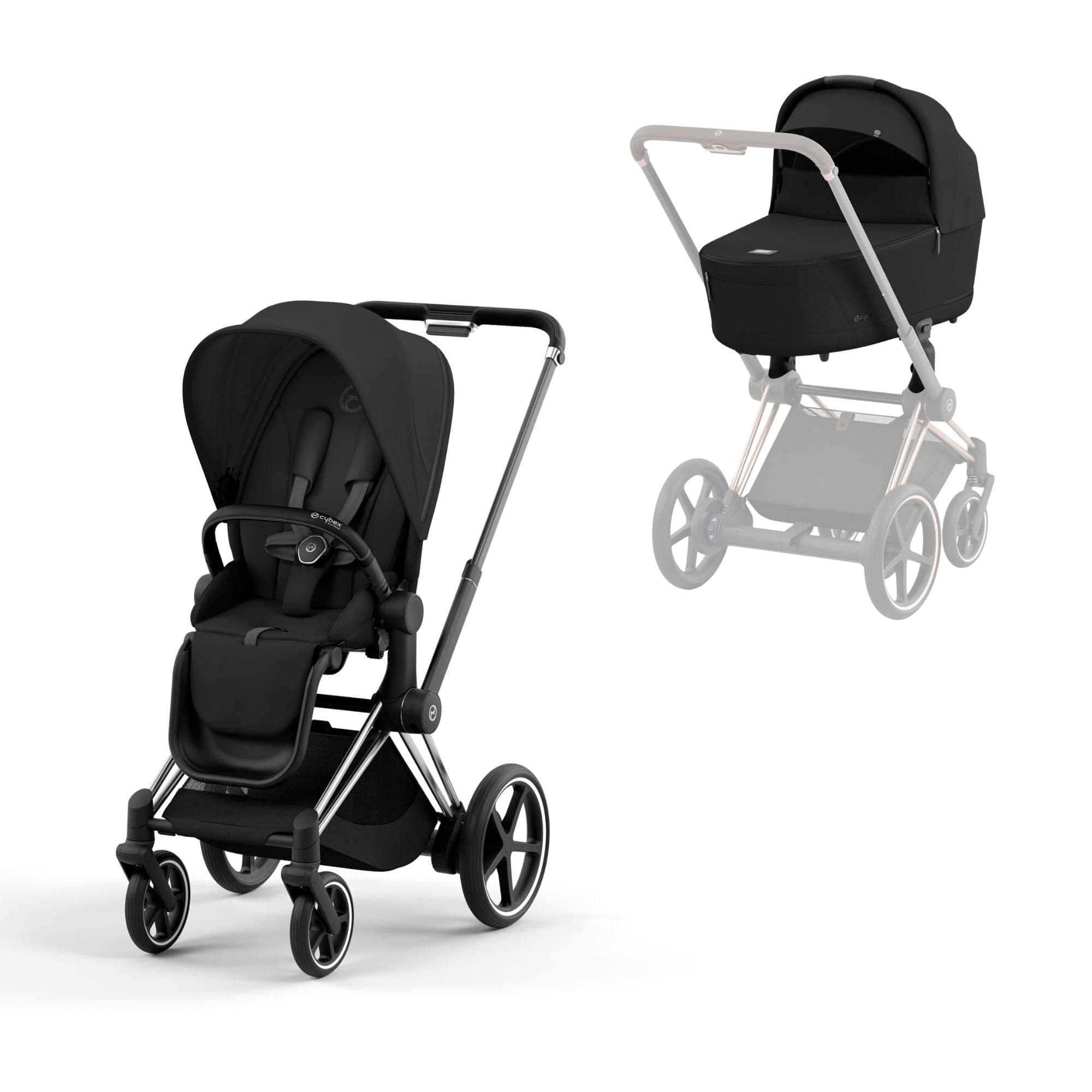 Cybex Baby Prams Cybex e-Priam Pram - Sepia Black 16732-CH-BLK-BLK