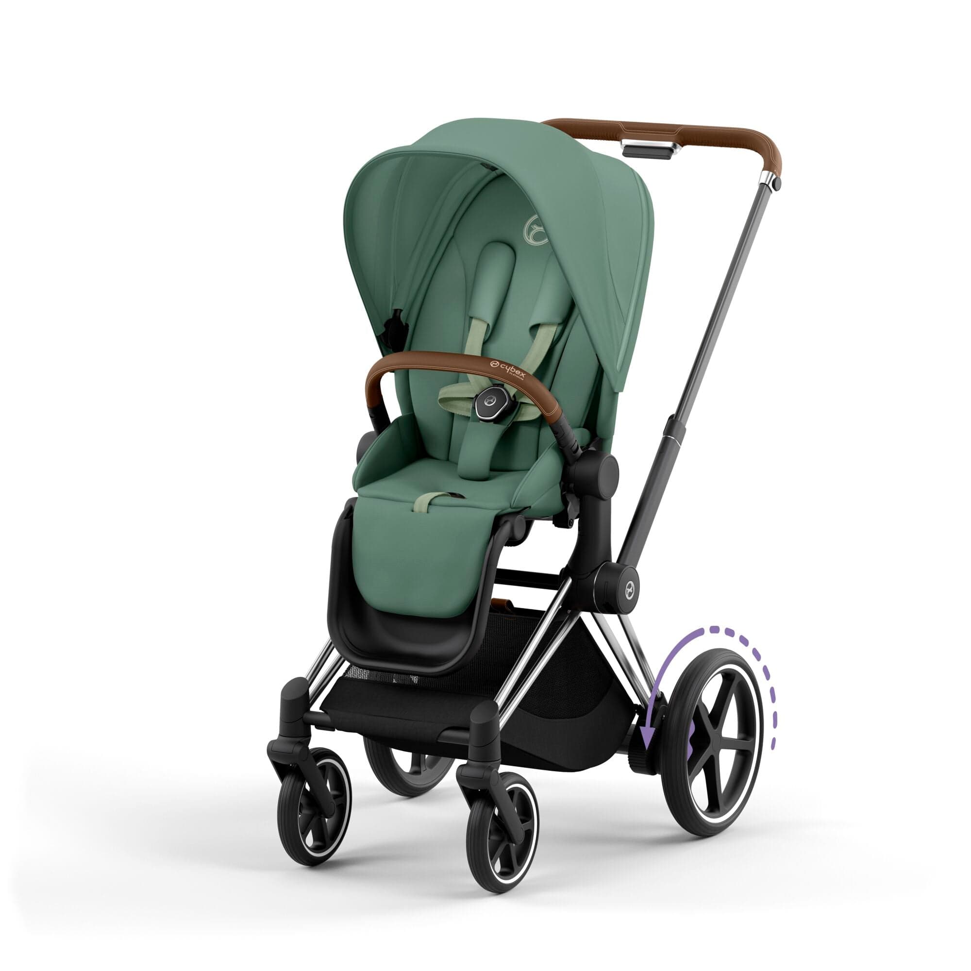 Cybex Baby Prams Cybex e-Priam Pram - Leaf Green