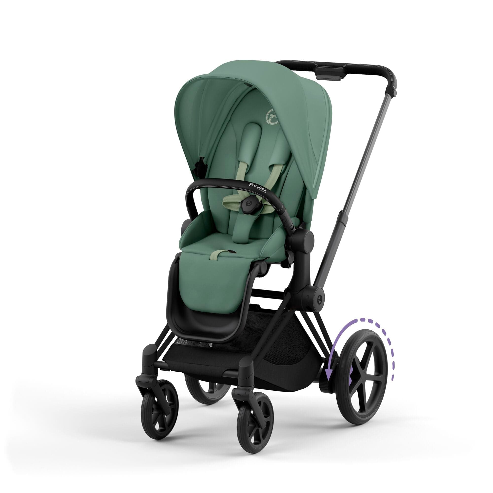 Cybex Baby Prams Cybex e-Priam Pram - Leaf Green