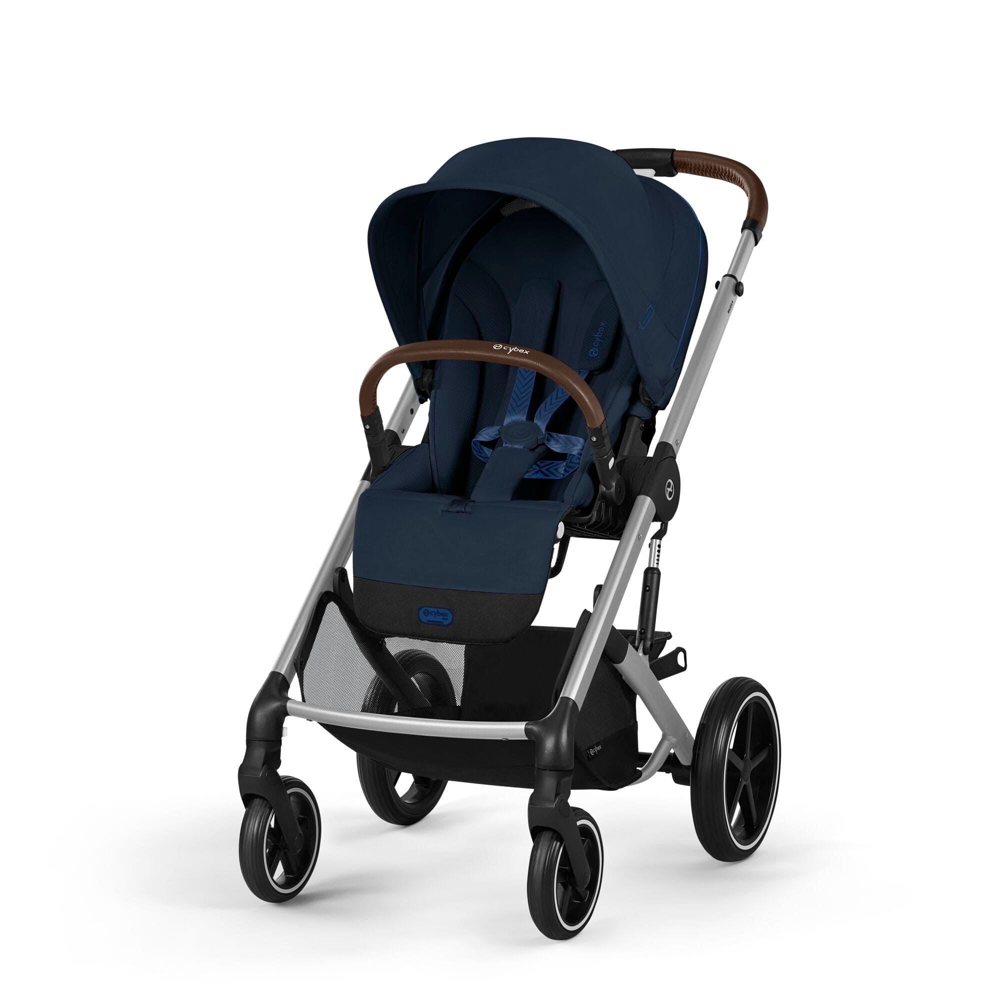 Cybex baby prams Cybex Balios S Lux Essential Bundle - Silver/Ocean Blue