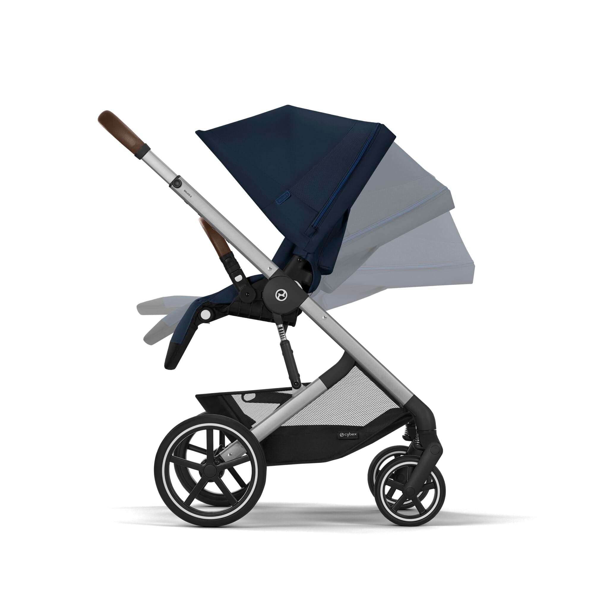 Cybex baby prams Cybex Balios S Lux Essential Bundle - Silver/Ocean Blue