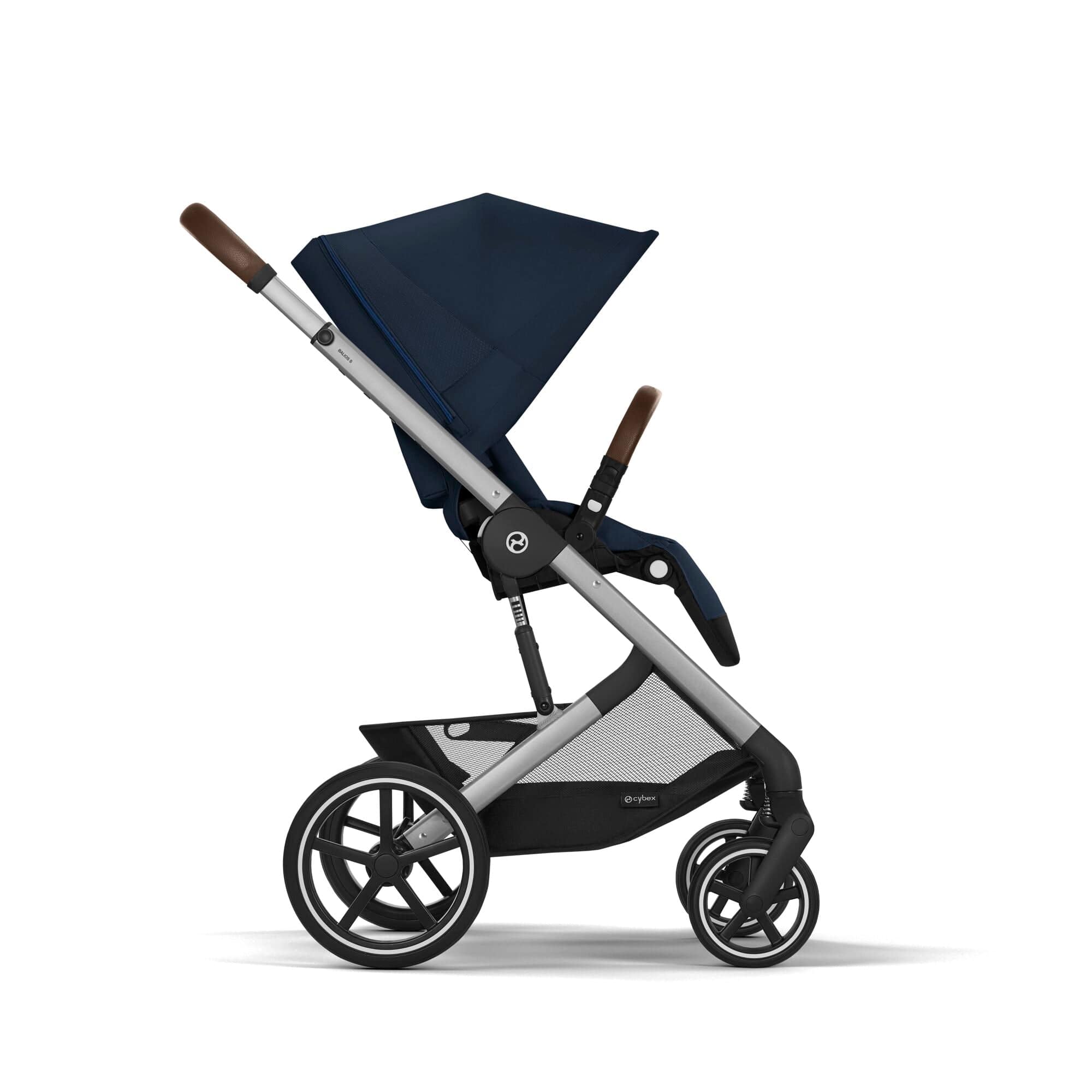 Cybex baby prams Cybex Balios S Lux Essential Bundle - Silver/Ocean Blue