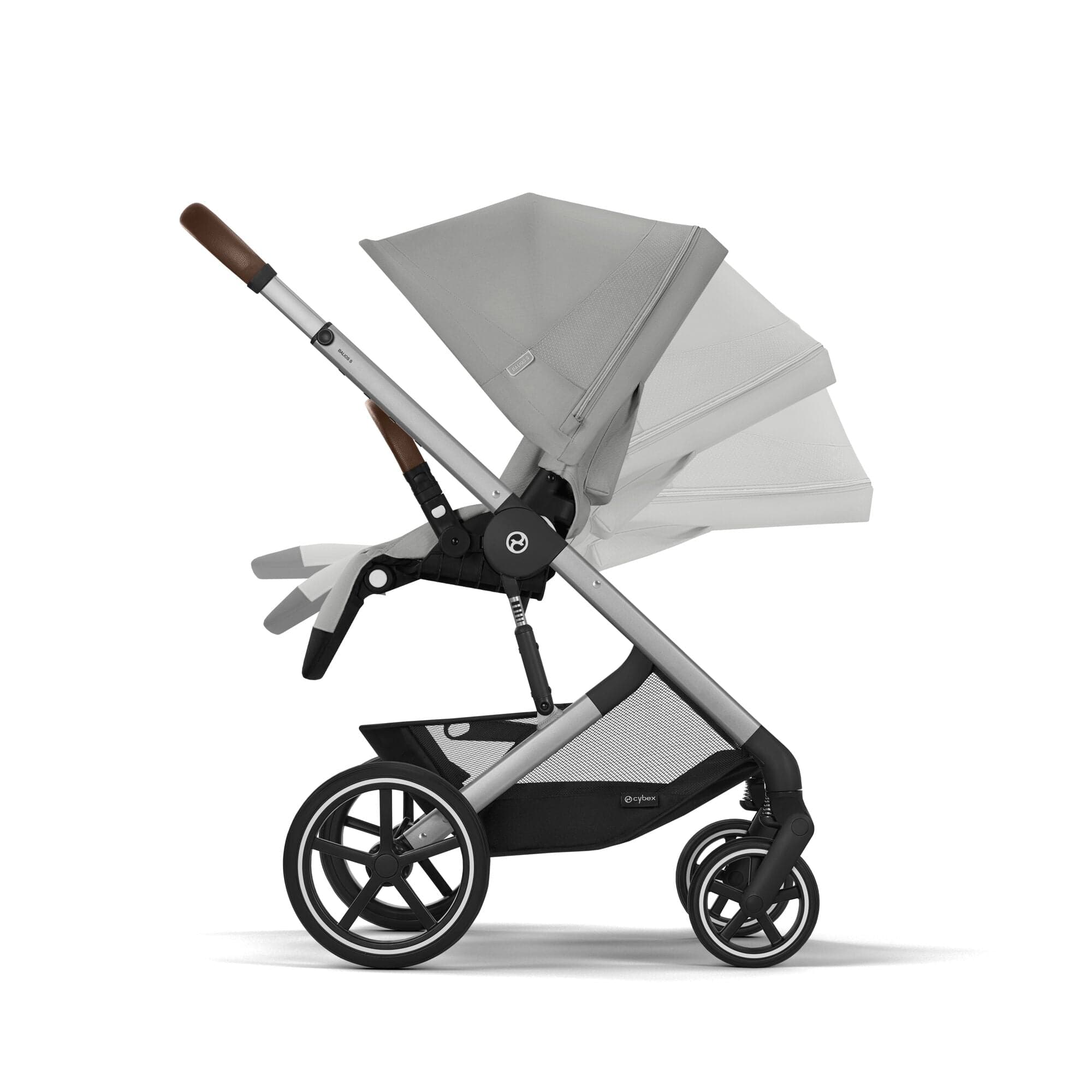 Cybex baby prams Cybex Balios S Lux Essential Bundle - Silver/Stone Grey