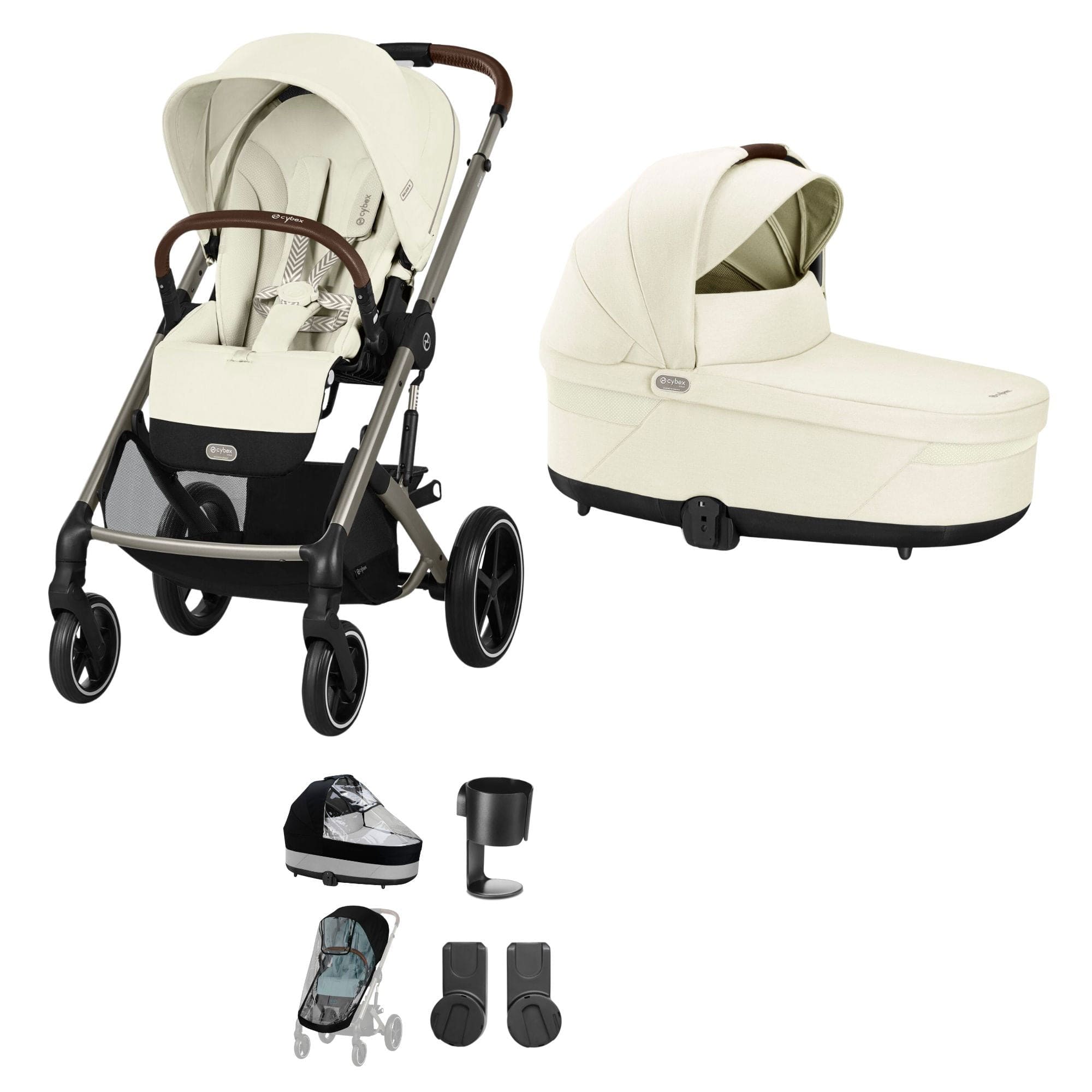 Cybex baby prams Cybex Balios S Lux Essential Bundle - Taupe/Seashell Beige 12752-TPE-SEA-BEI-1