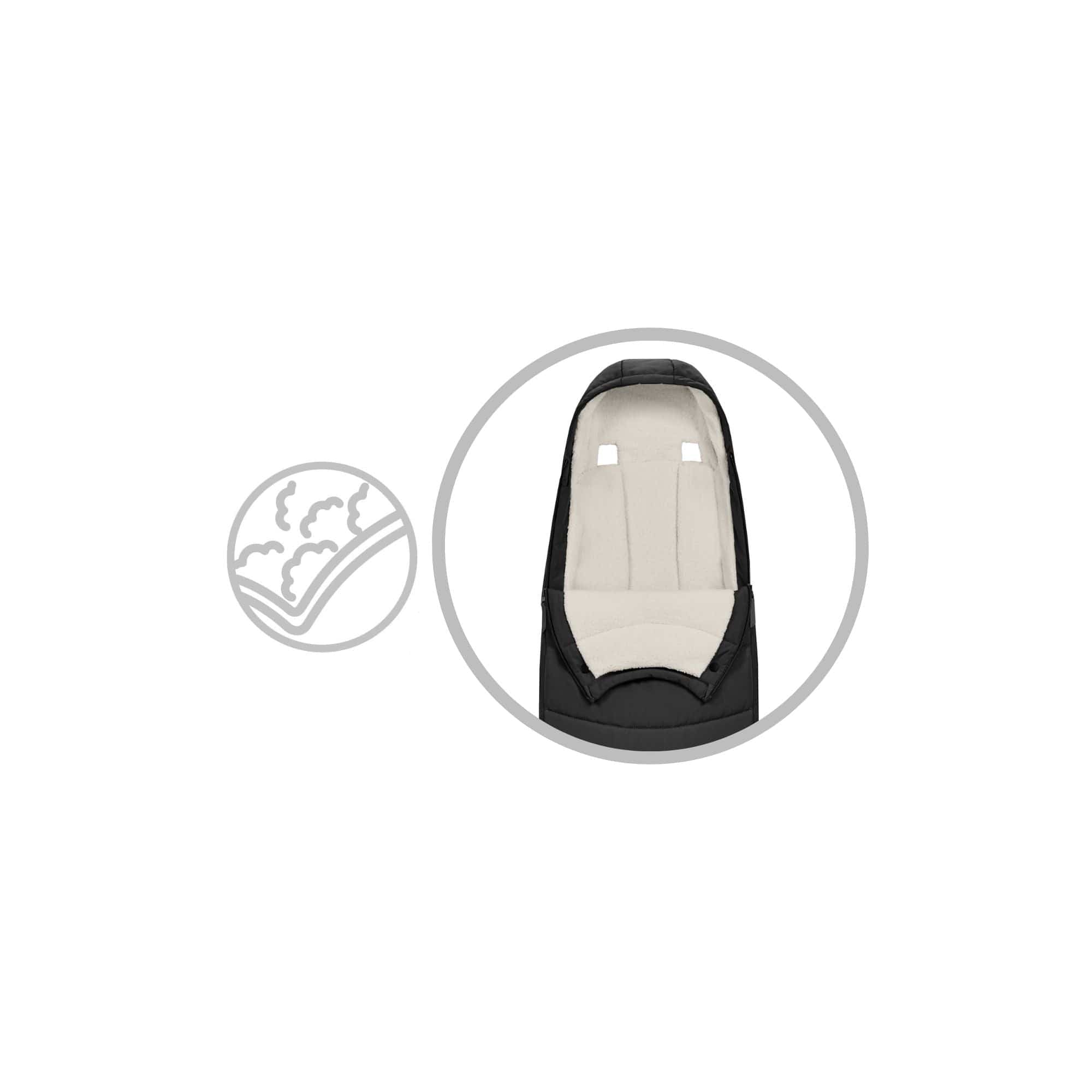 Cybex Footmuffs & Liners Cybex Platinum Footmuff - Sepia Black 523000713