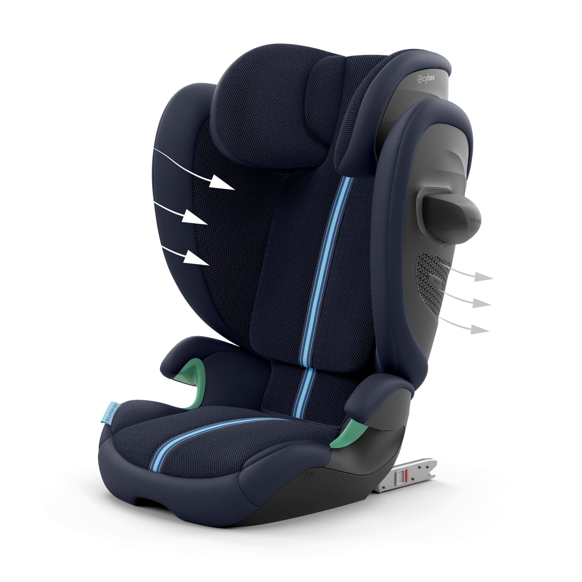 Cybex highback booster seats Cybex Solution G2 Plus i-Fix Highback Booster Ocean Blue 524000673