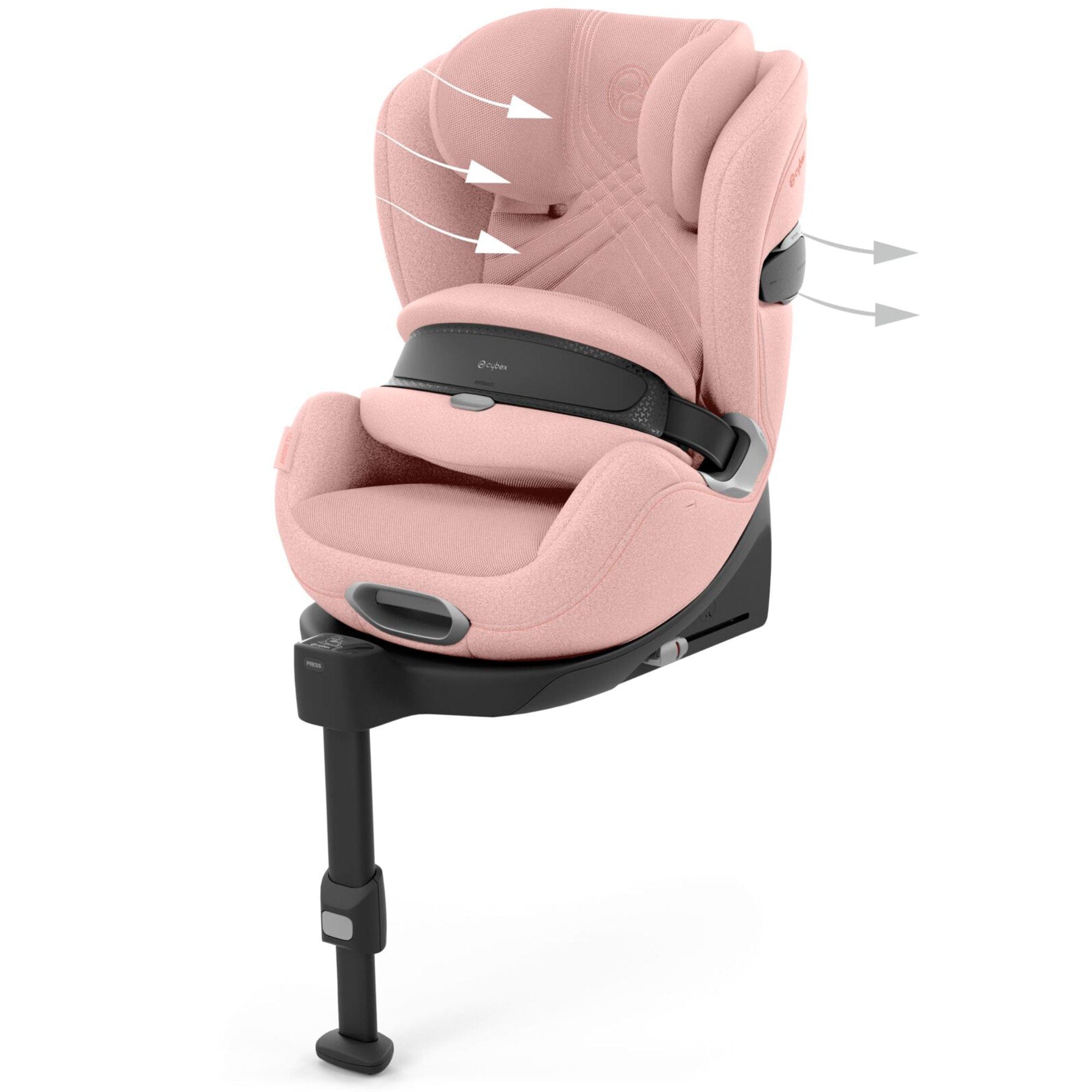 Cybex i-Size car seats Cybex Anoris T2 i-Size Plus Car Seat - Peach Pink 523001075