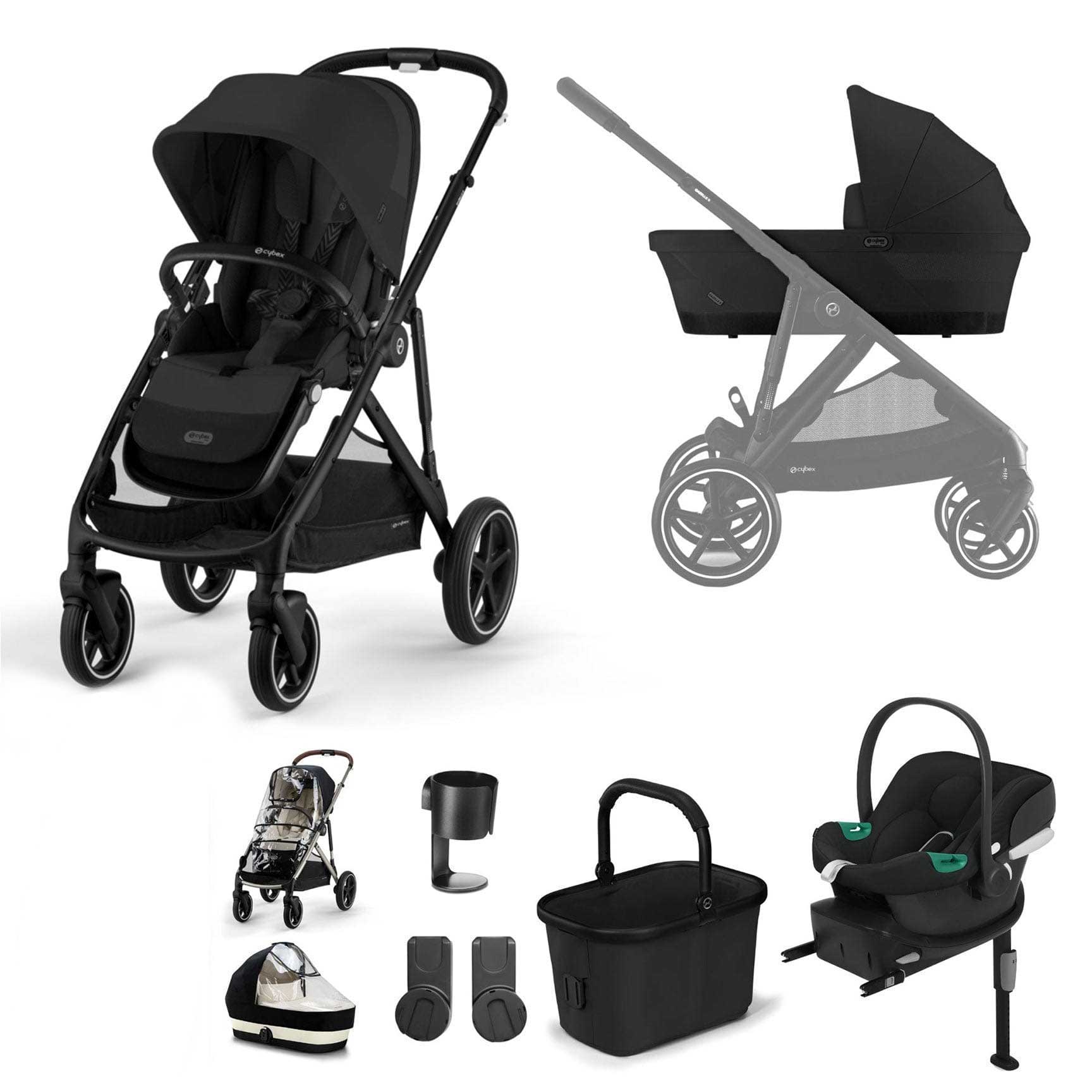 Cybex travel systems Cybex Gazelle S Comfort Bundle - Black/Moon Black 12768-BLK-MOO-BLK-1