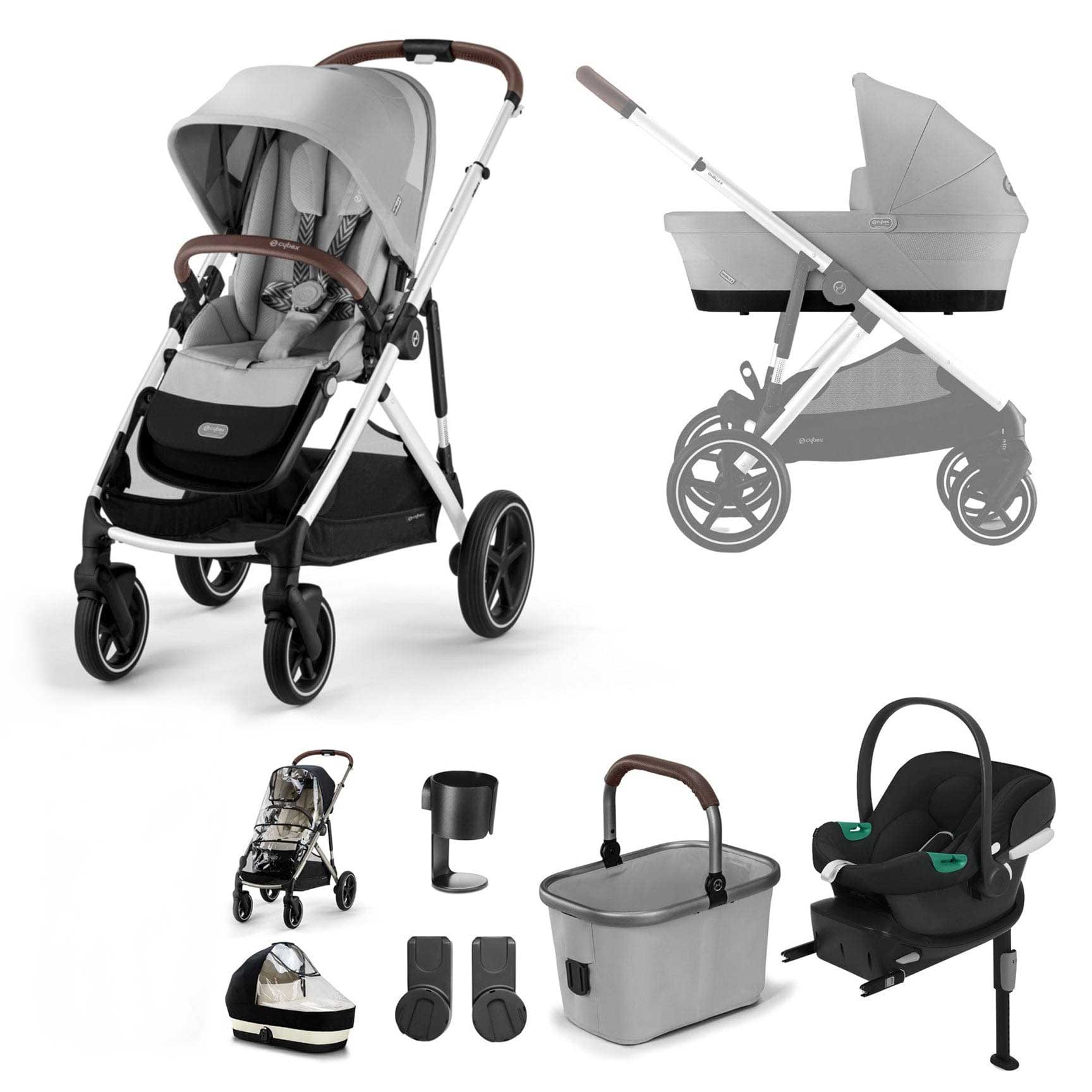 Cybex travel systems Cybex Gazelle S Comfort Bundle - Silver/Lava Grey 12770-SLV-LAV-GRY-1