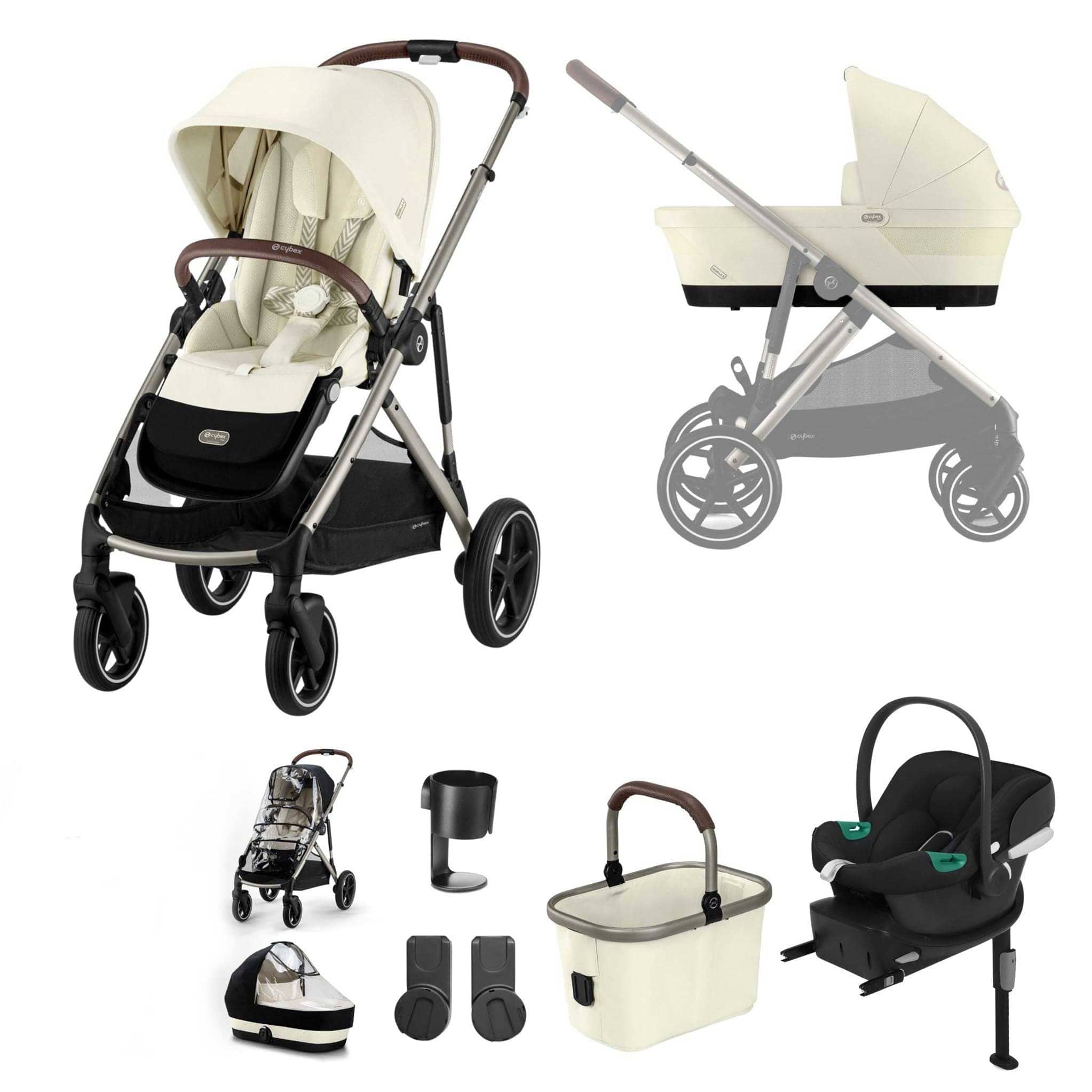 Cybex travel systems Cybex Gazelle S Comfort Bundle - Taupe/Seashell Beige 12771-TPE-SEA-BEI-1