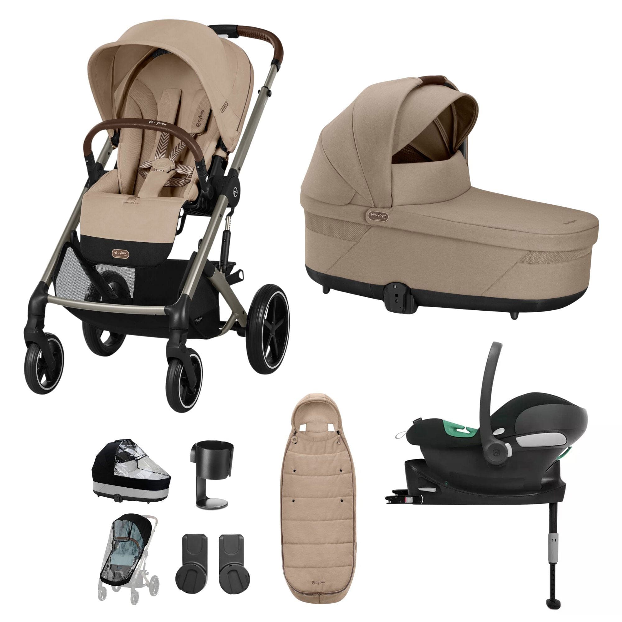 Cybex Travel Systems Cybex Balios S Lux Comfort Bundle - Taupe/Almond Beige 16905-ALM-BEI-1