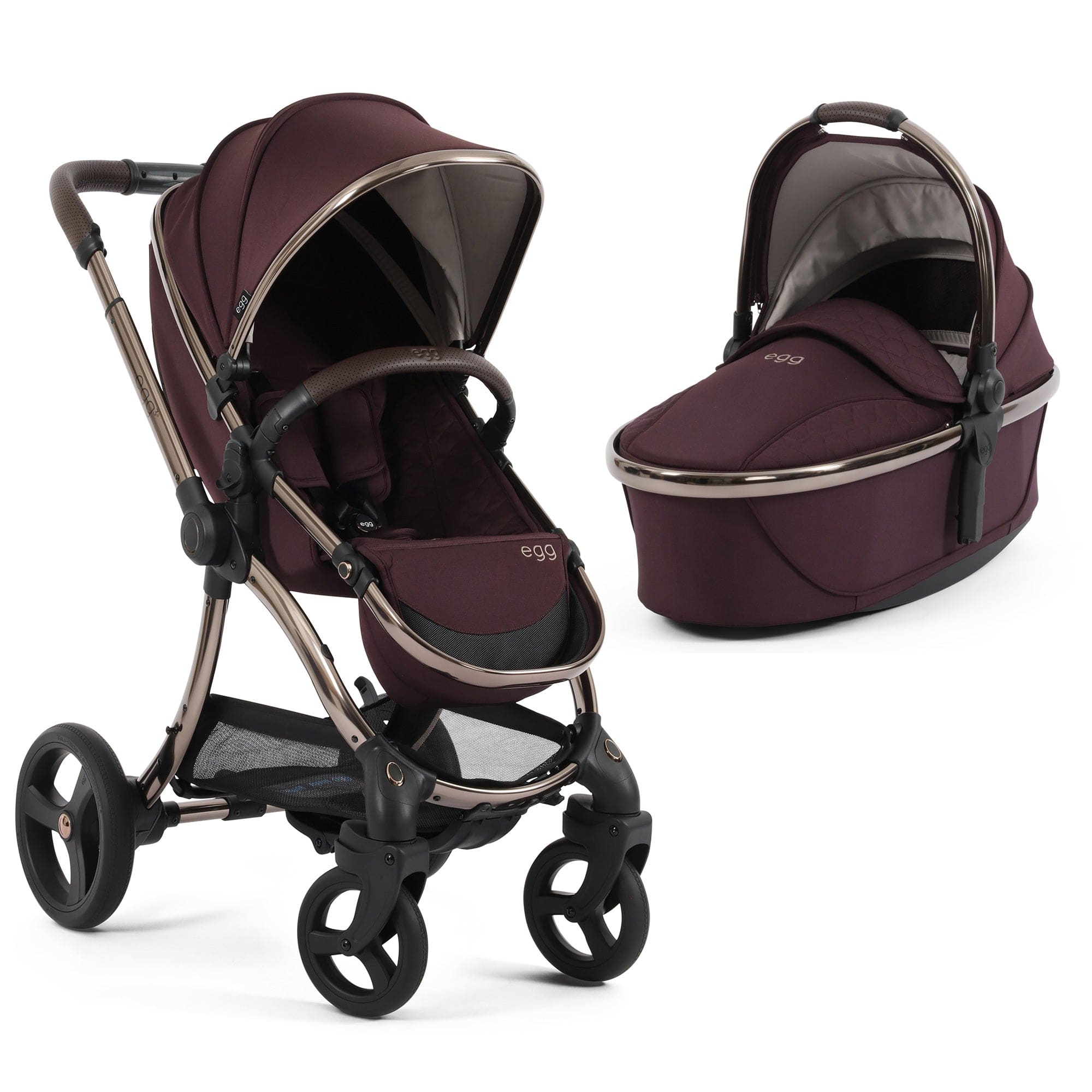 egg baby prams egg3 Pram Bundle - Mulberry 18103-MUL